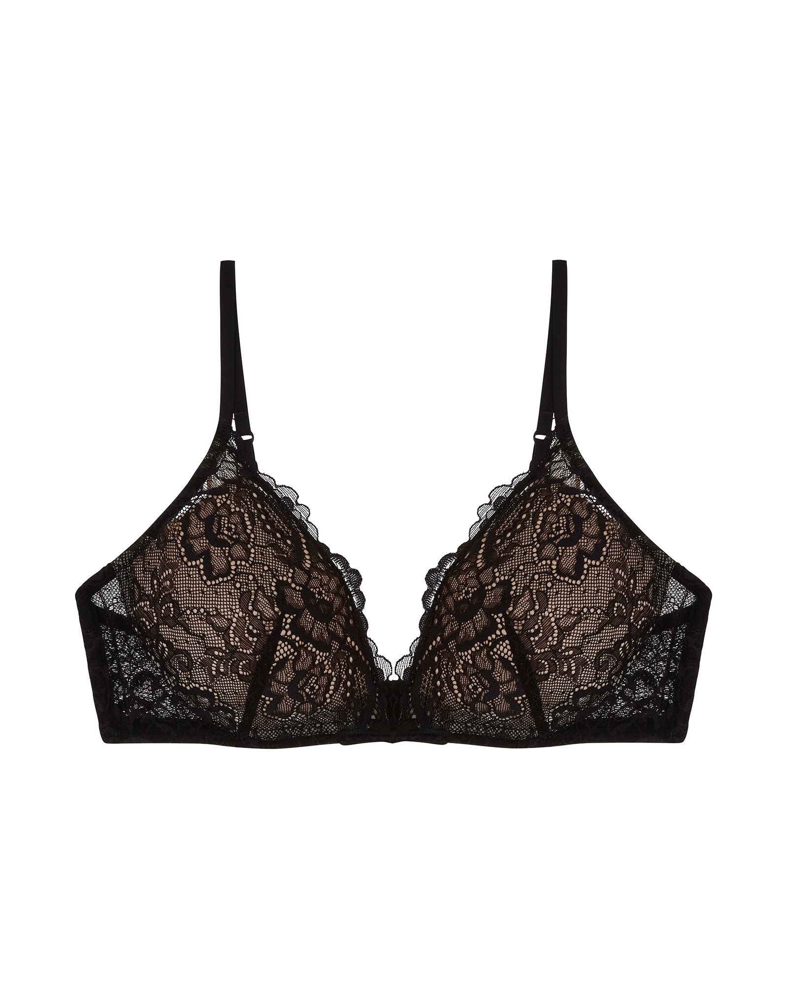 Samantha Chang All Lace Bralette in black