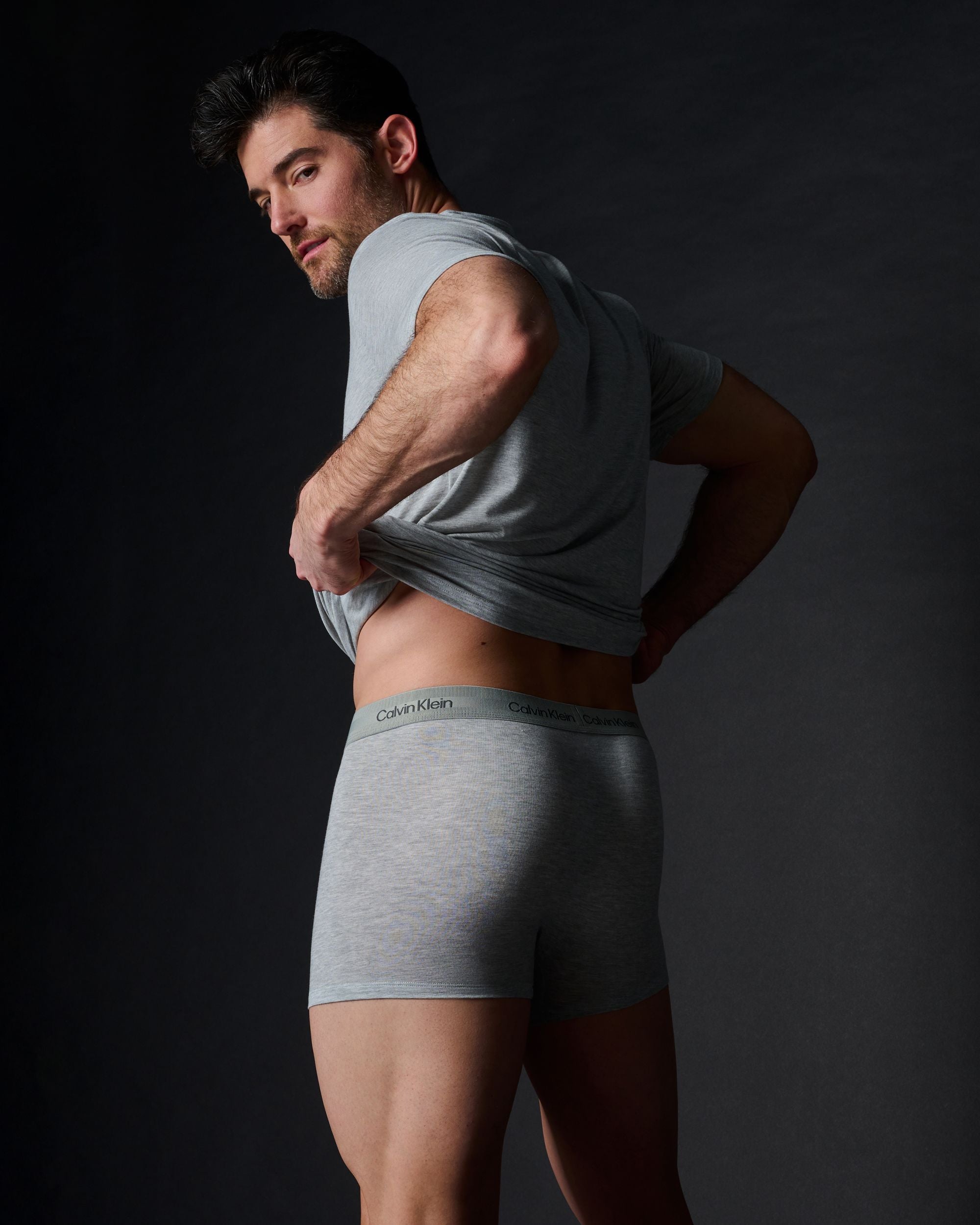 Calvin Klein Ultra Soft Modern Trunk in gray
