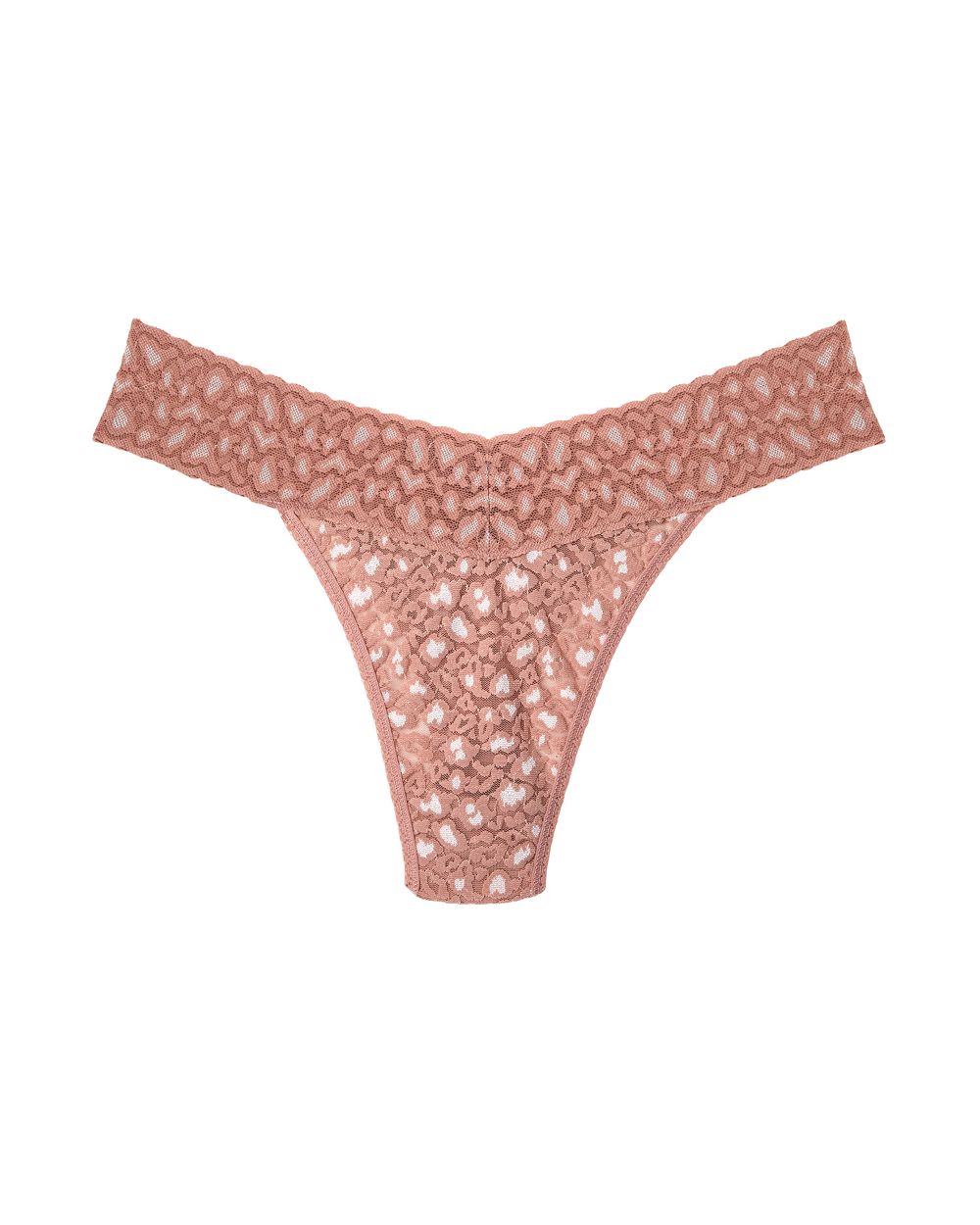 Hanky Panky Cross Dyed Leopard Original Rise Thong in pink