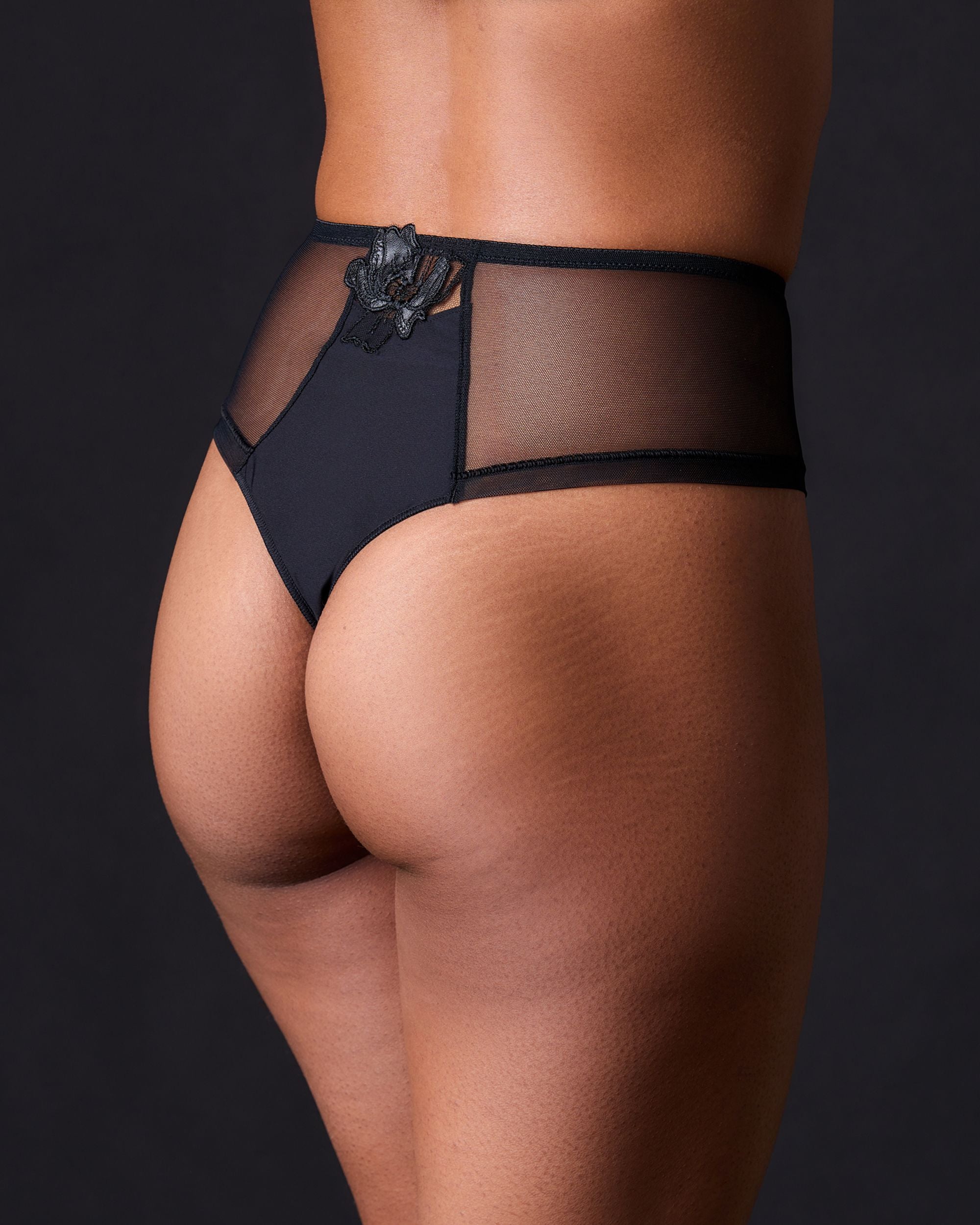 Lise Charmel Glamour Couture High Boyshort in black