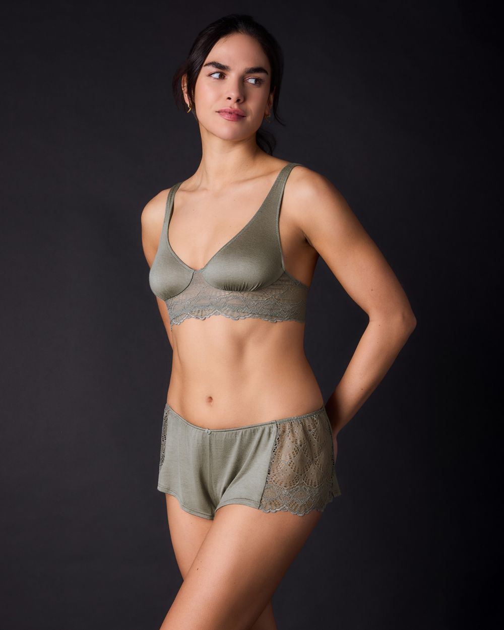 Only Hearts Venice Sleep Bralette in green