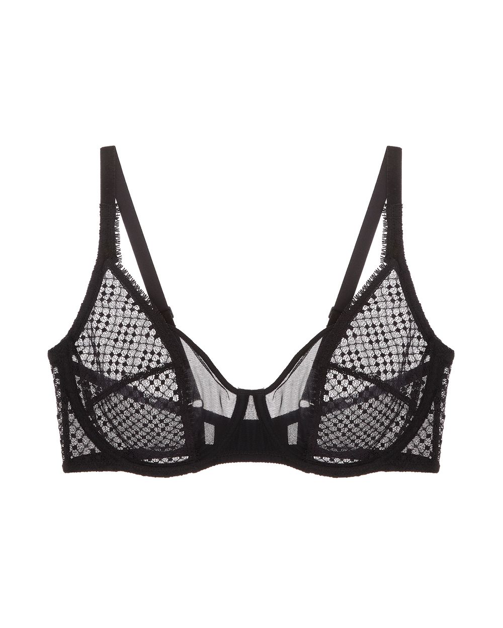 Simone Perele Manon Low Cut Underwire Bra in black