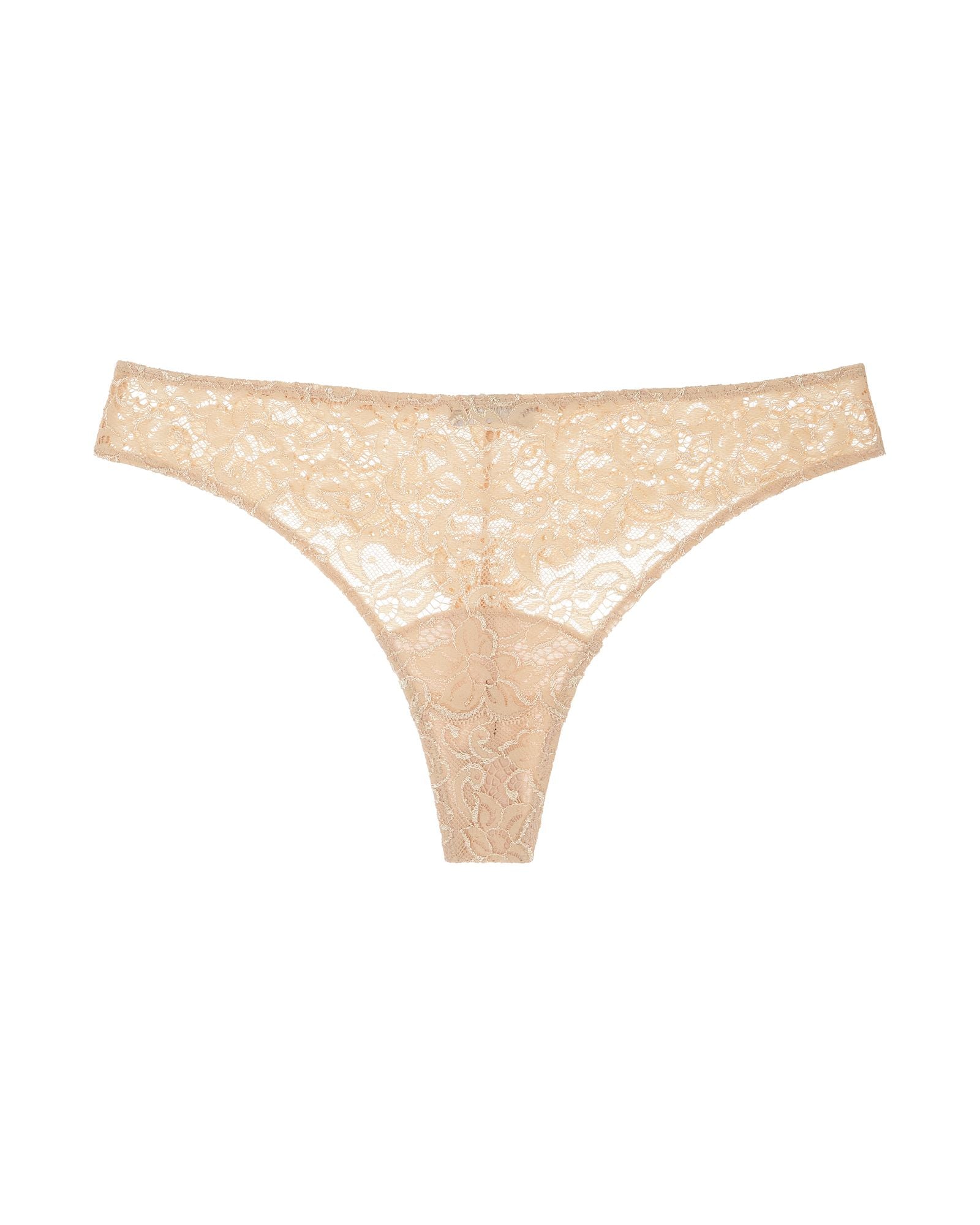 Hanro Luxury Moments Lace Thong in beige