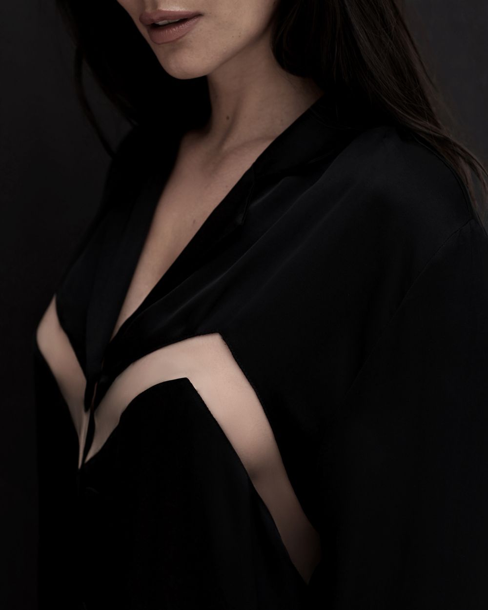 Ludique Spectre Pyjama Shirt in black