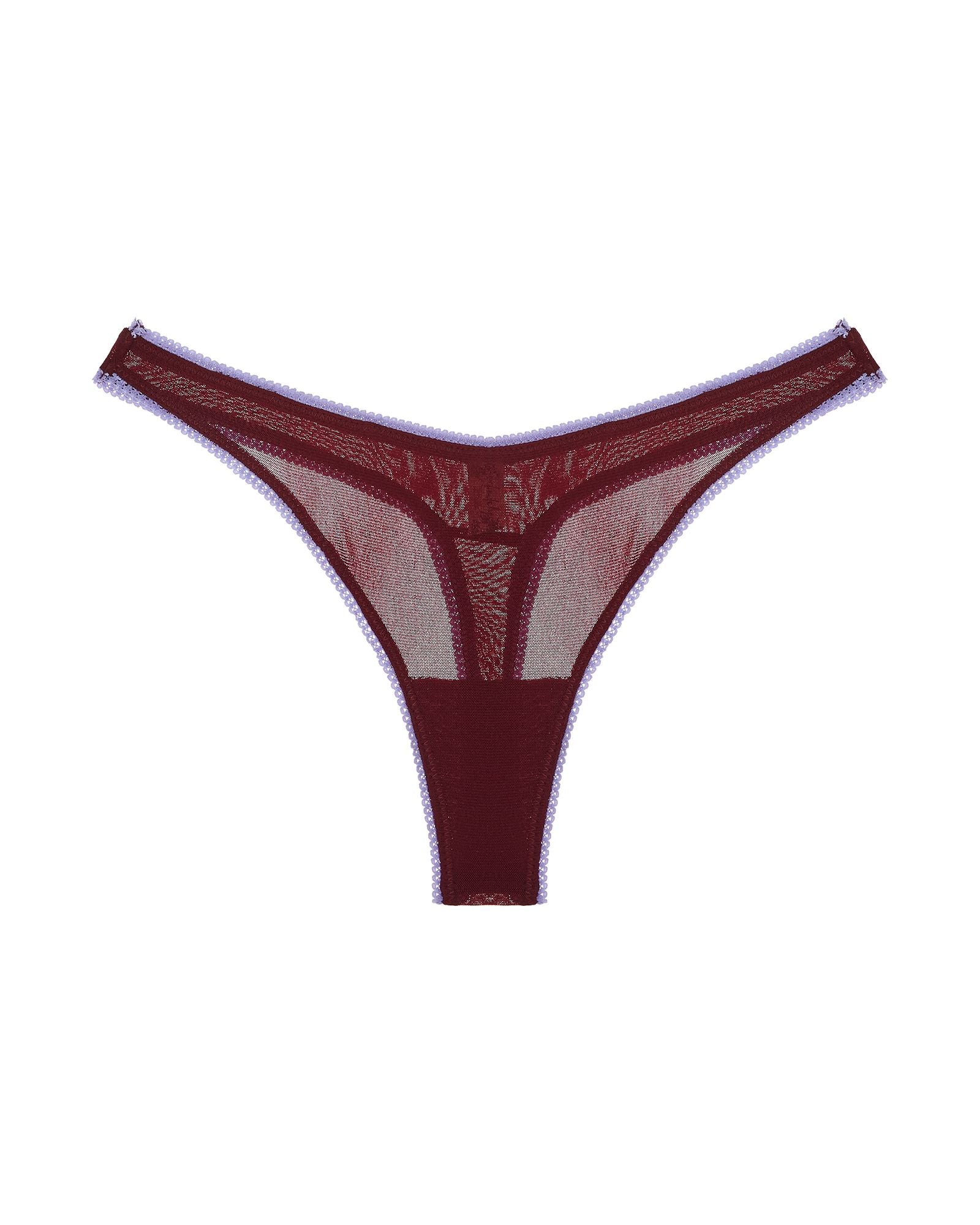 Free People Intimately FP Mesh Thong in purple