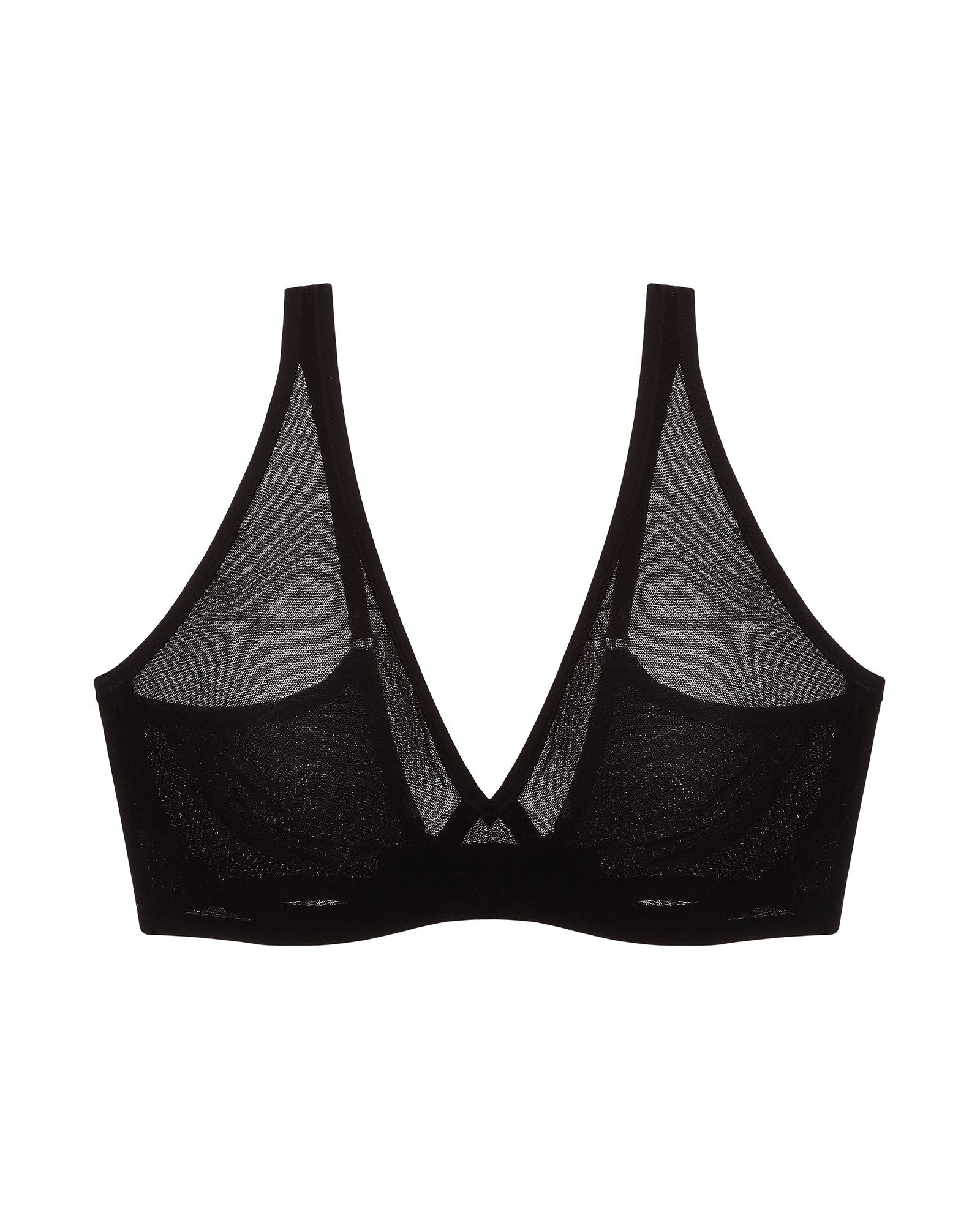 OnGossamer Mesh Unlined Underwire Bra in black
