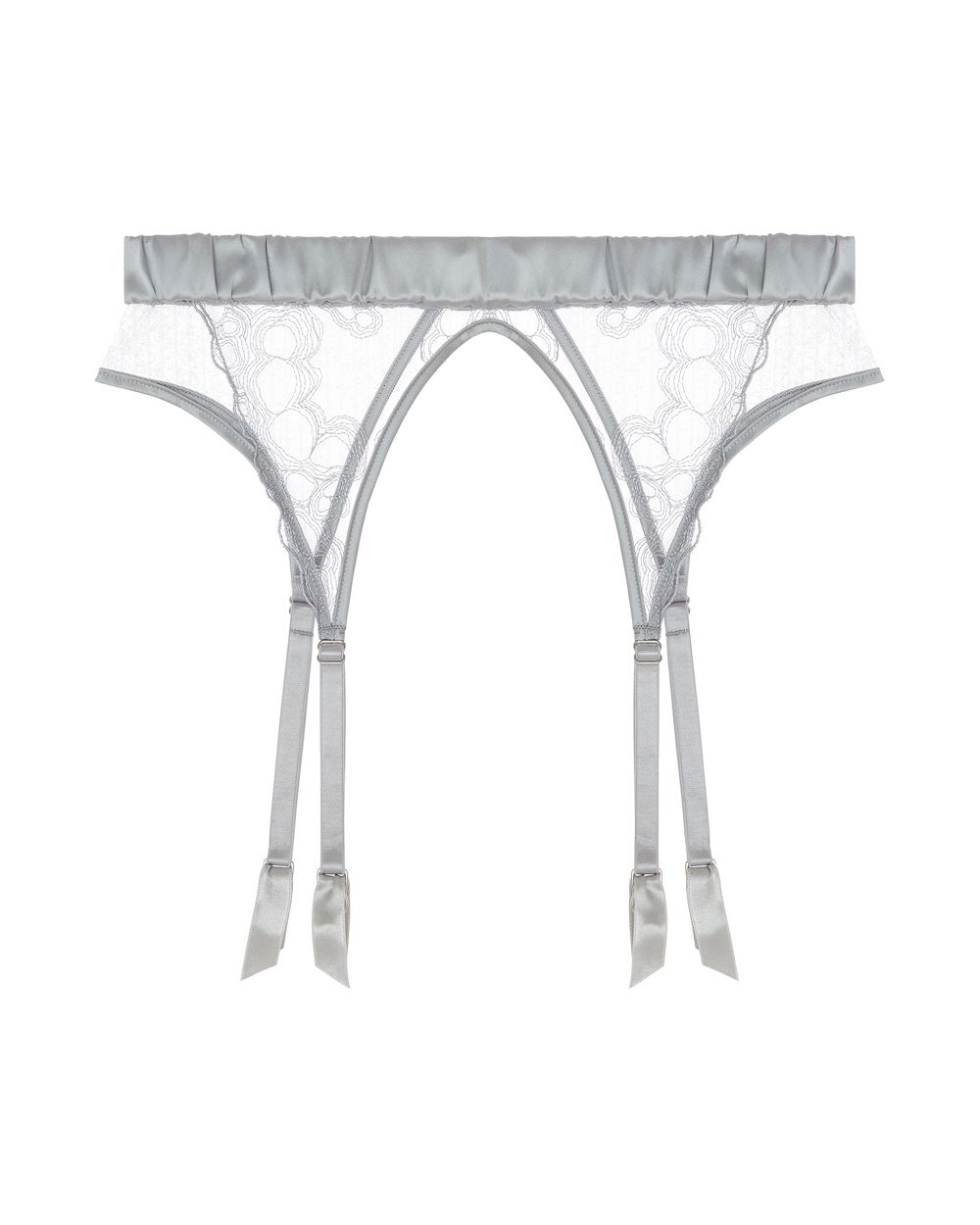 Fleur of England Sigrid Suspender Belt in gray