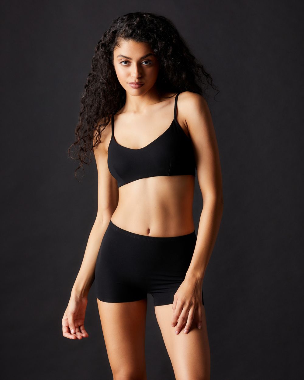 Collezione Privata Camelia Modal Bralette in black