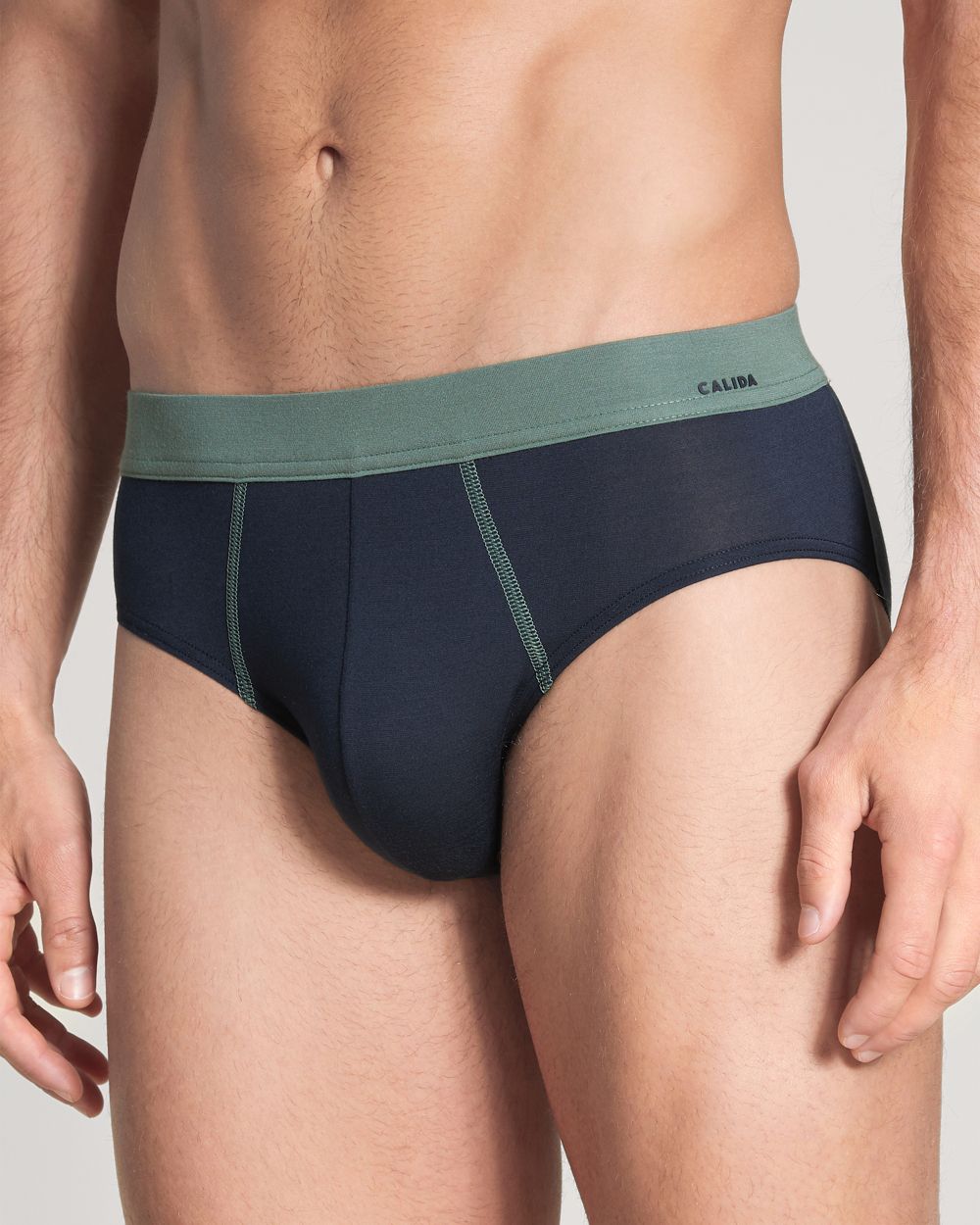 Calida Seaweed Micro Brief in blue