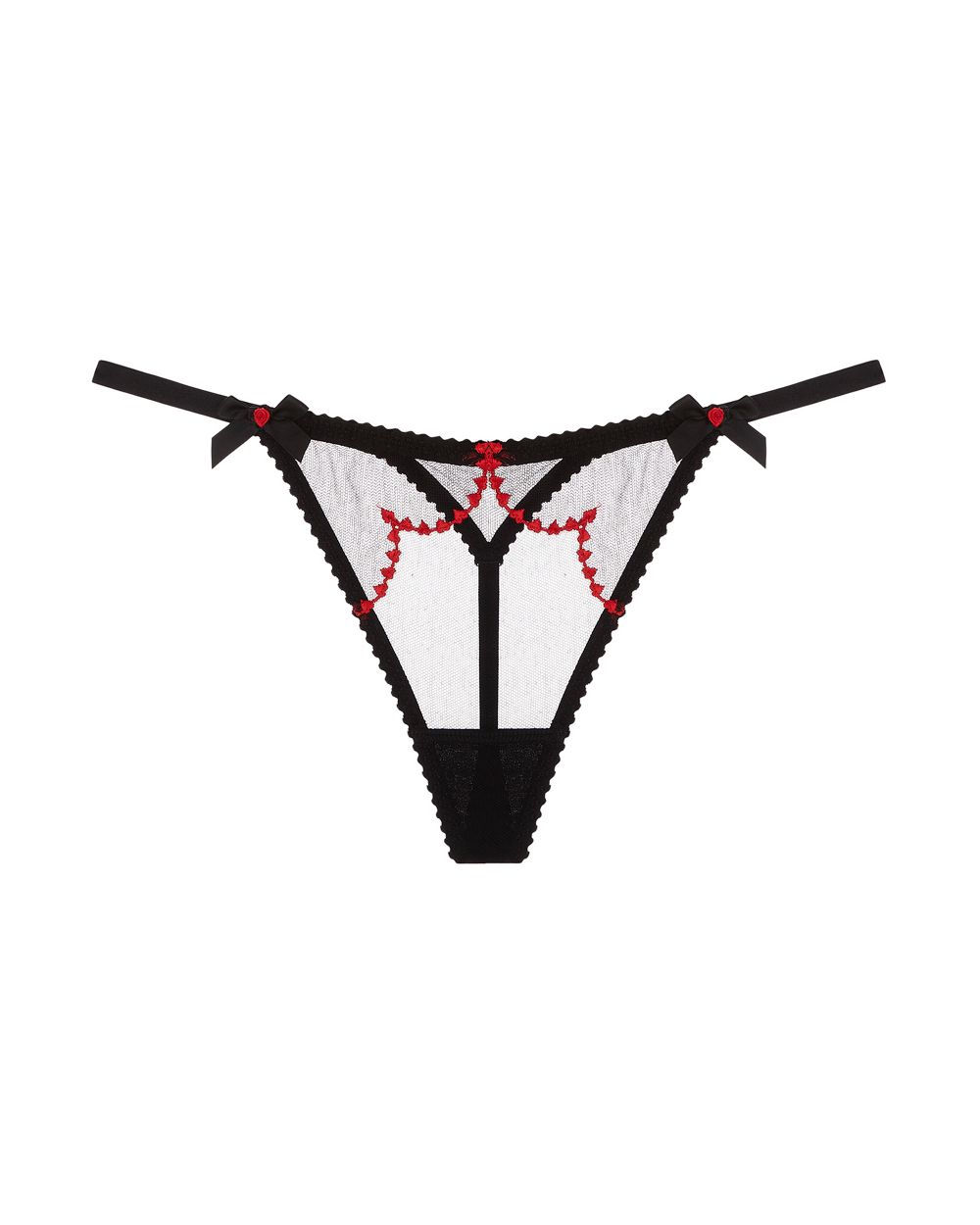 Agent Provocateur Lorna Heart Thong in black