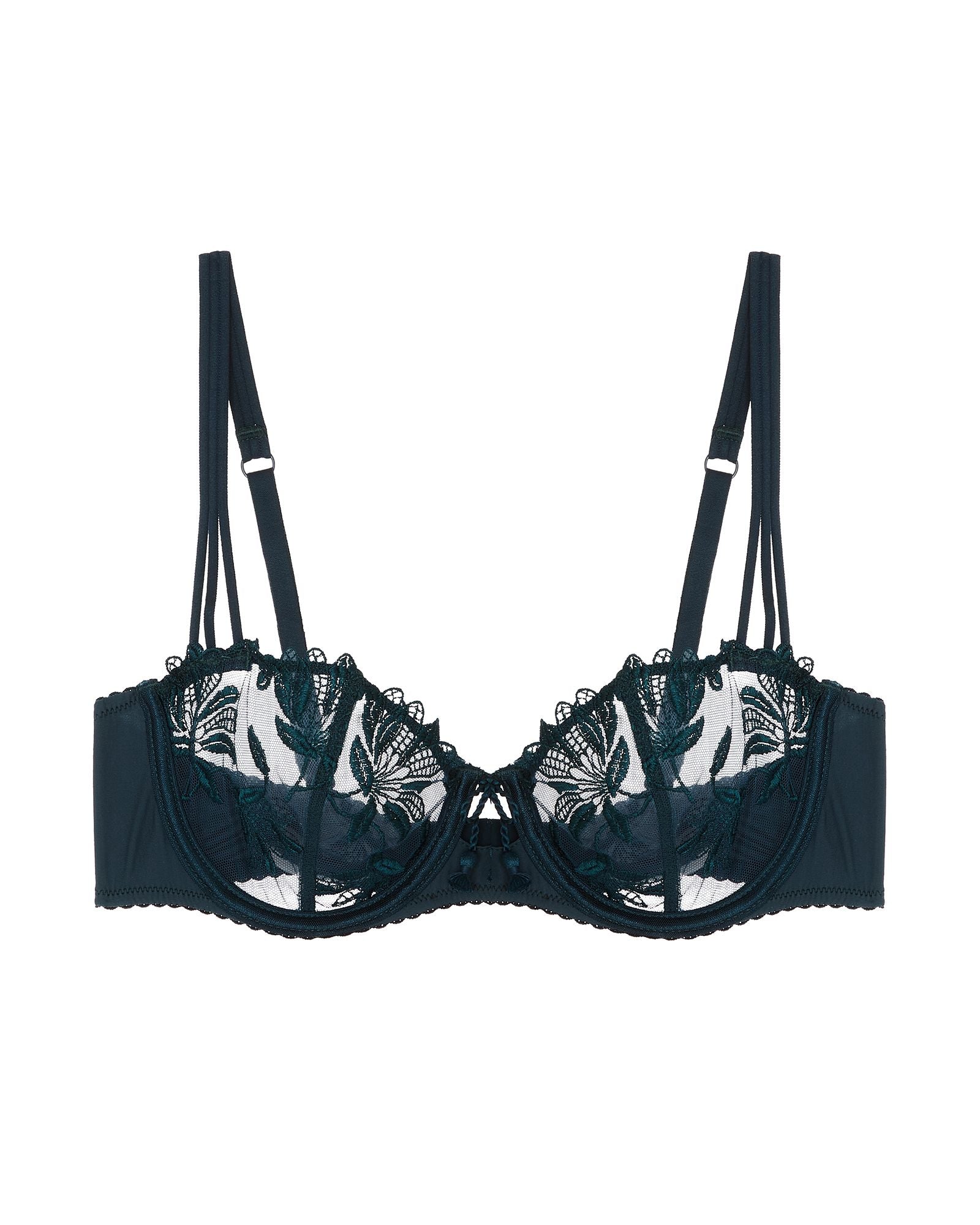 Aubade Lovessence Underwired Half Cup Bra in green