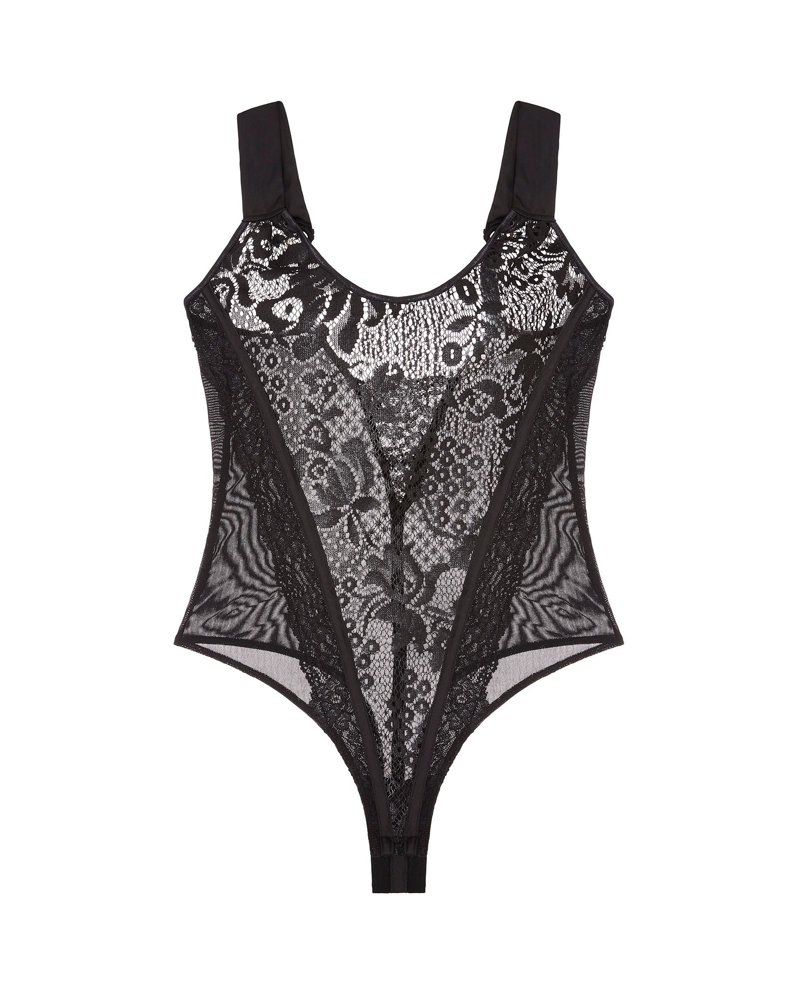 Free People Intimately FP Offbeat Bodysuit in black