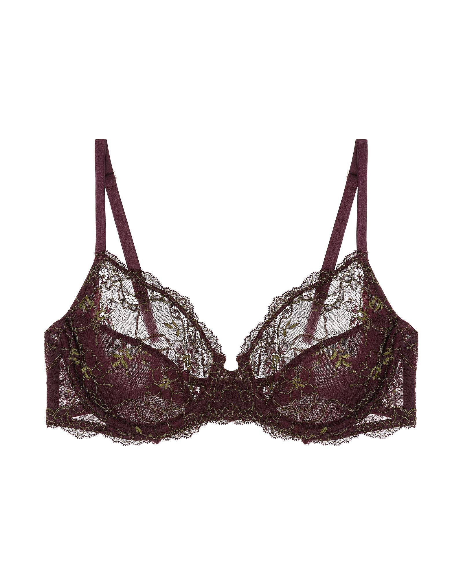 Samantha Chang All Lace Amour Ultimate Fit Bra in purple