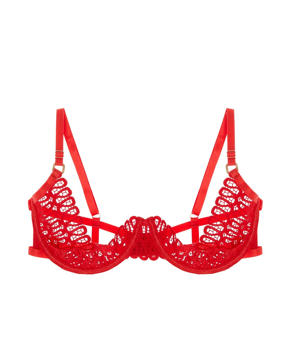Bluebella Tallulah Open Bra in red