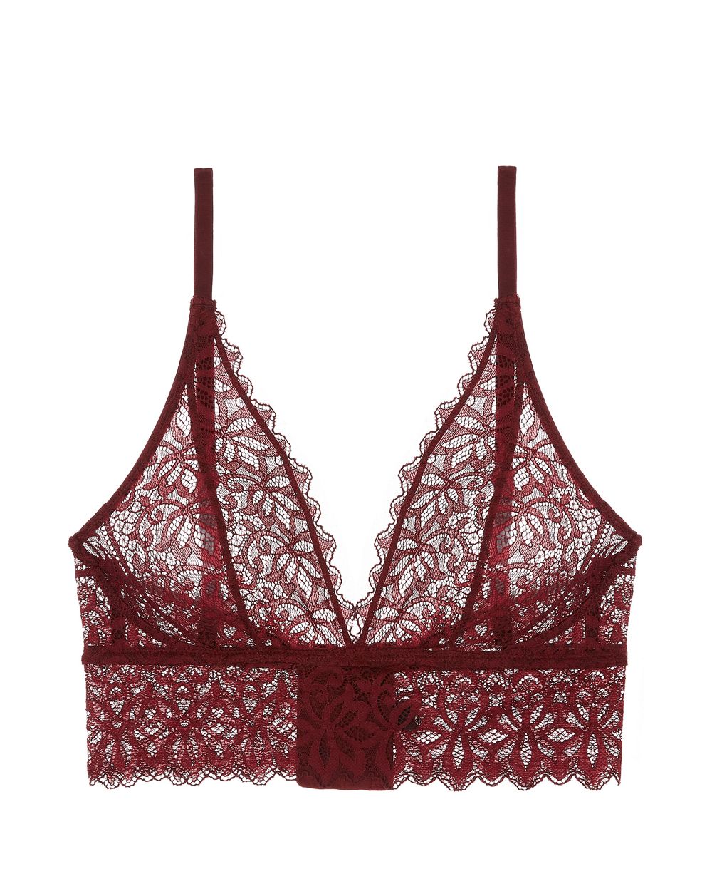 Else Orient Soft Triangle Bra in red