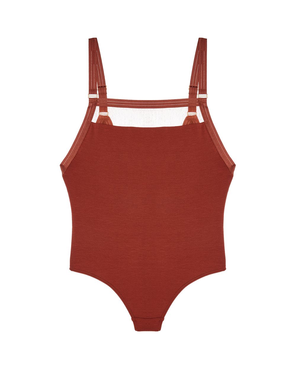 The Underargument For Play Against Performance Bodysuit in red