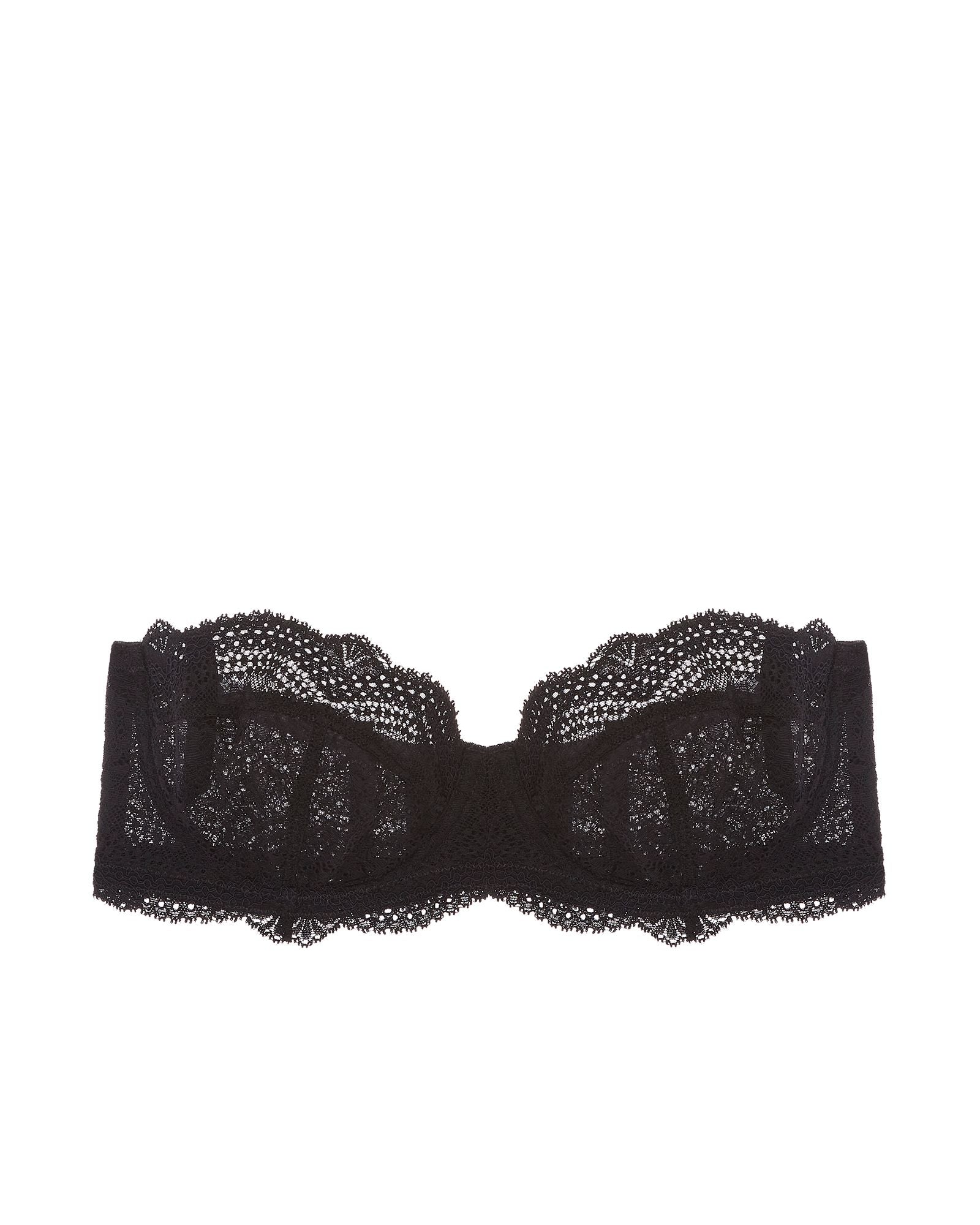 Cosabella Forte Removable Straps Strapless Bra in black