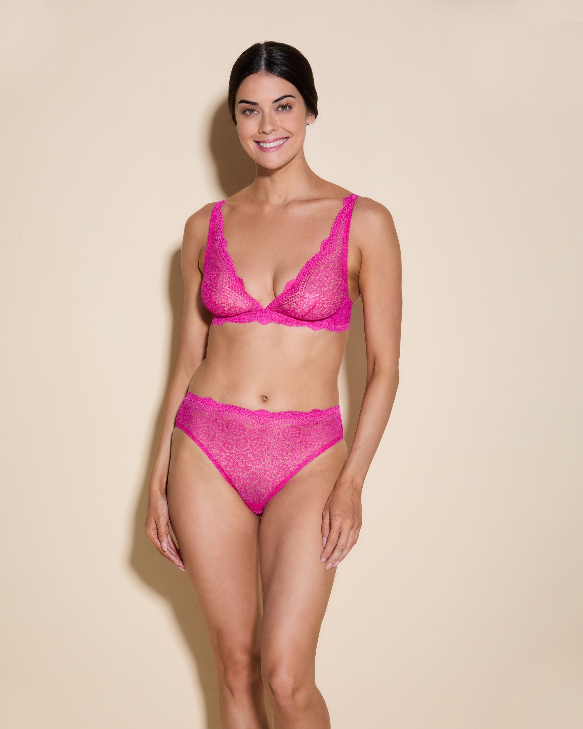 Cosabella Forte High Rise Bikini in pink