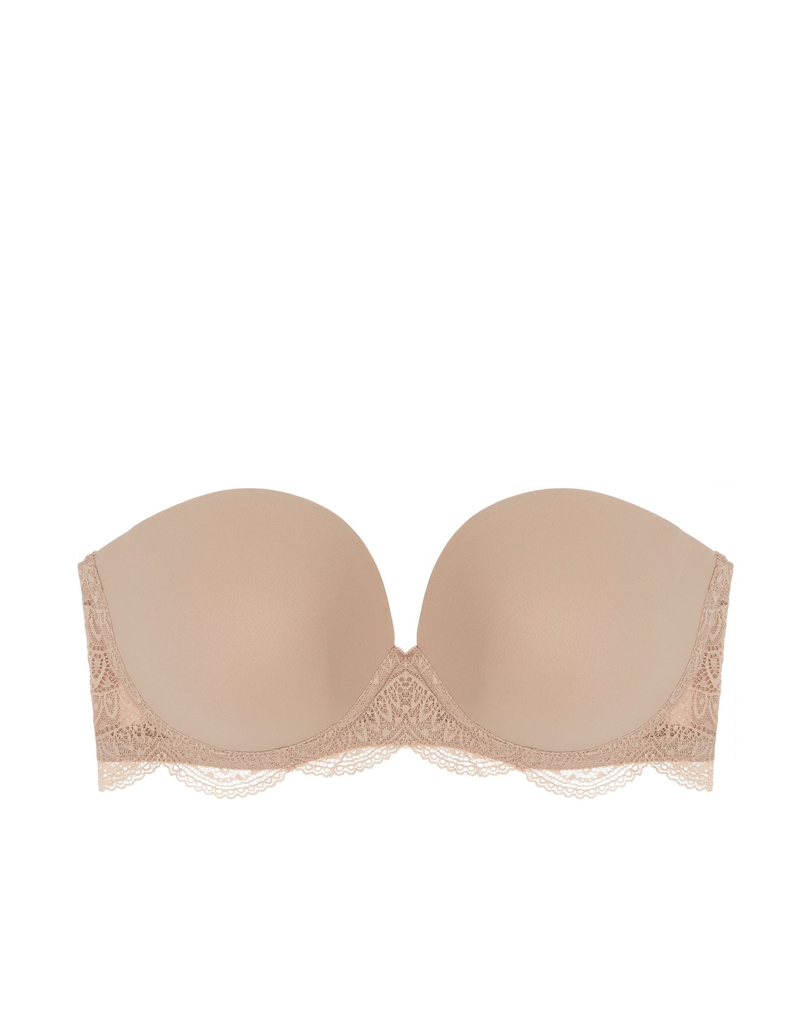 Simone Perele Karma Strapless Plunge Bra in beige