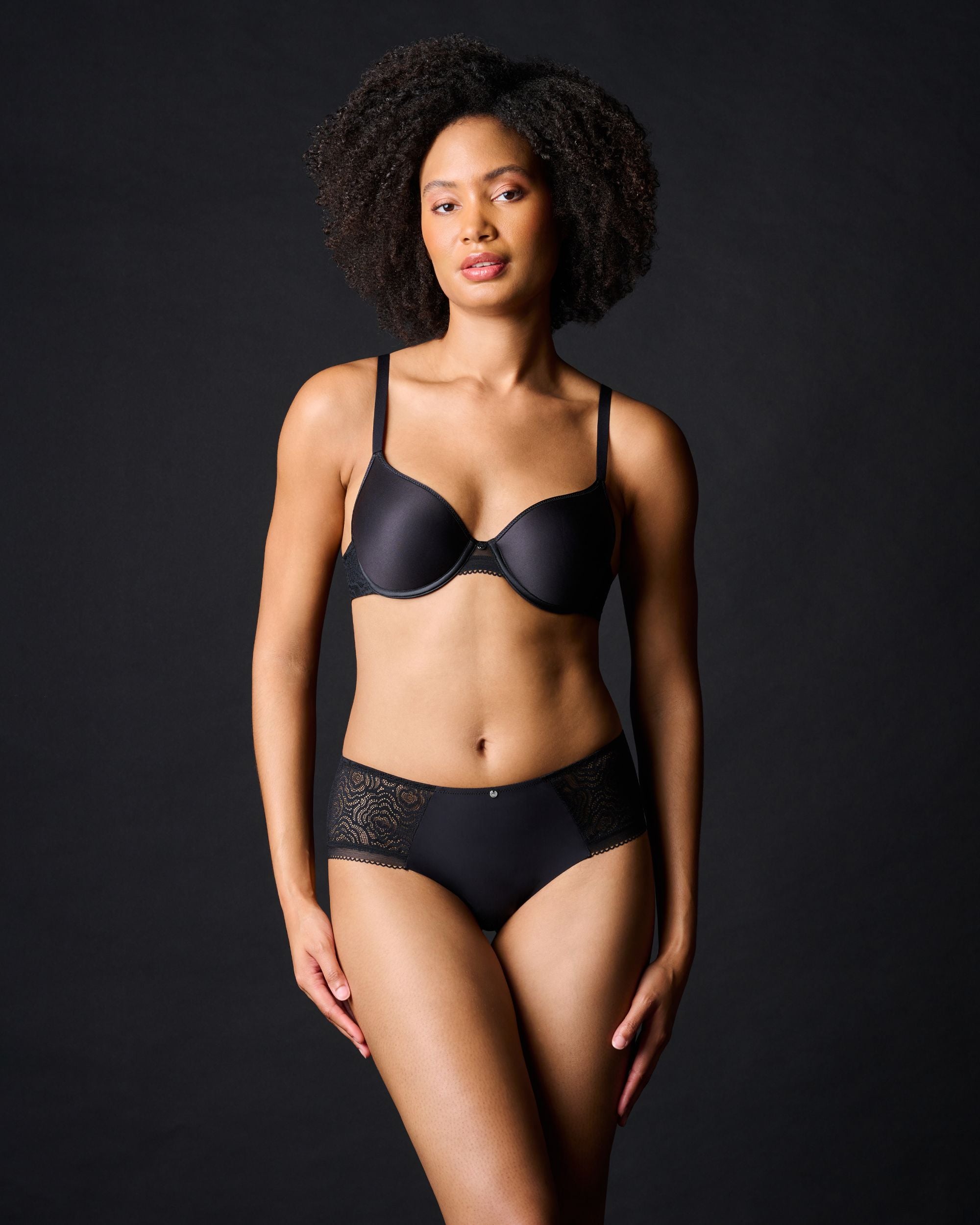 Chantelle C Jolie Memory Foam T-Shirt Bra in black