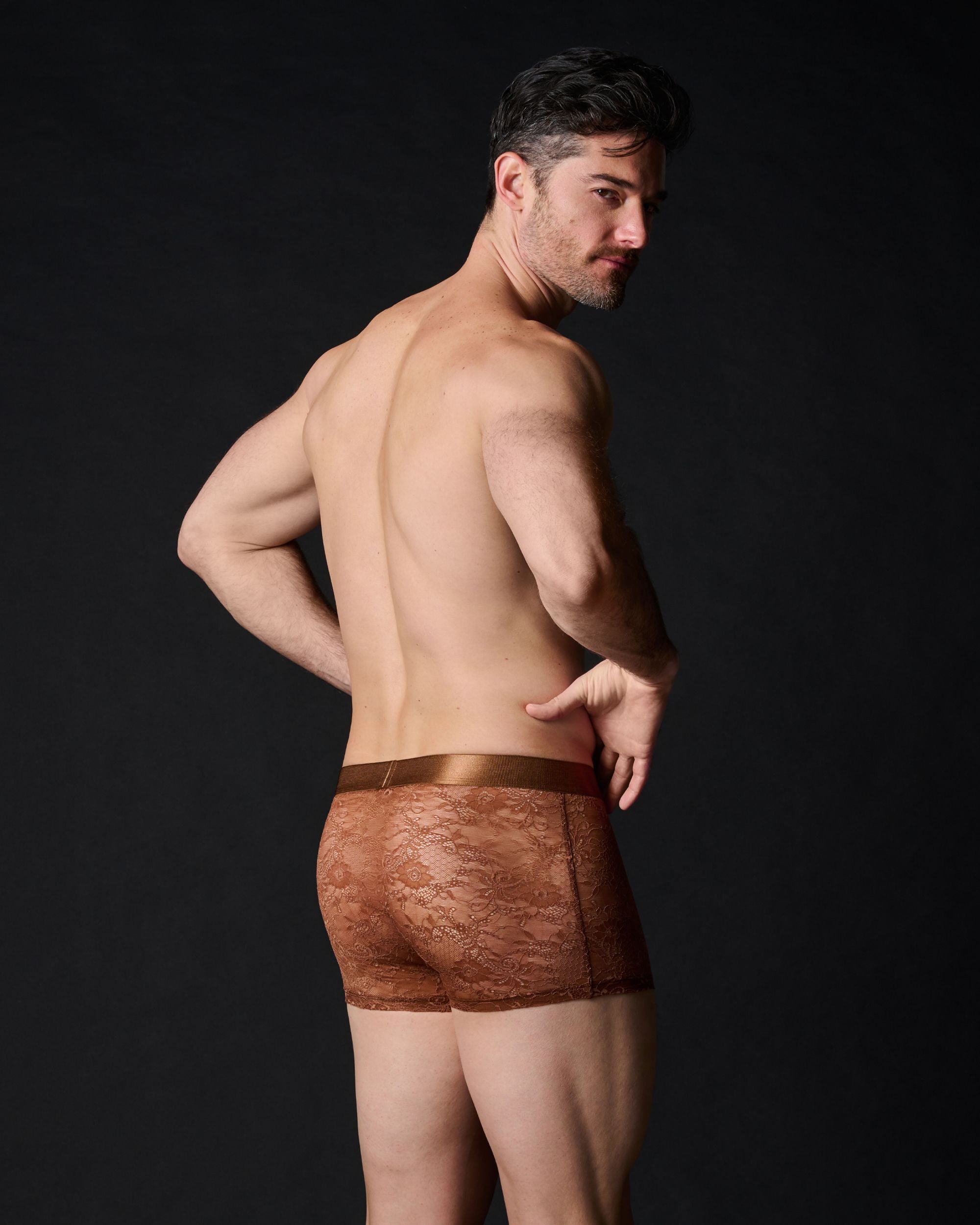 Journelle Sapna Mens Boxer Brief in brown
