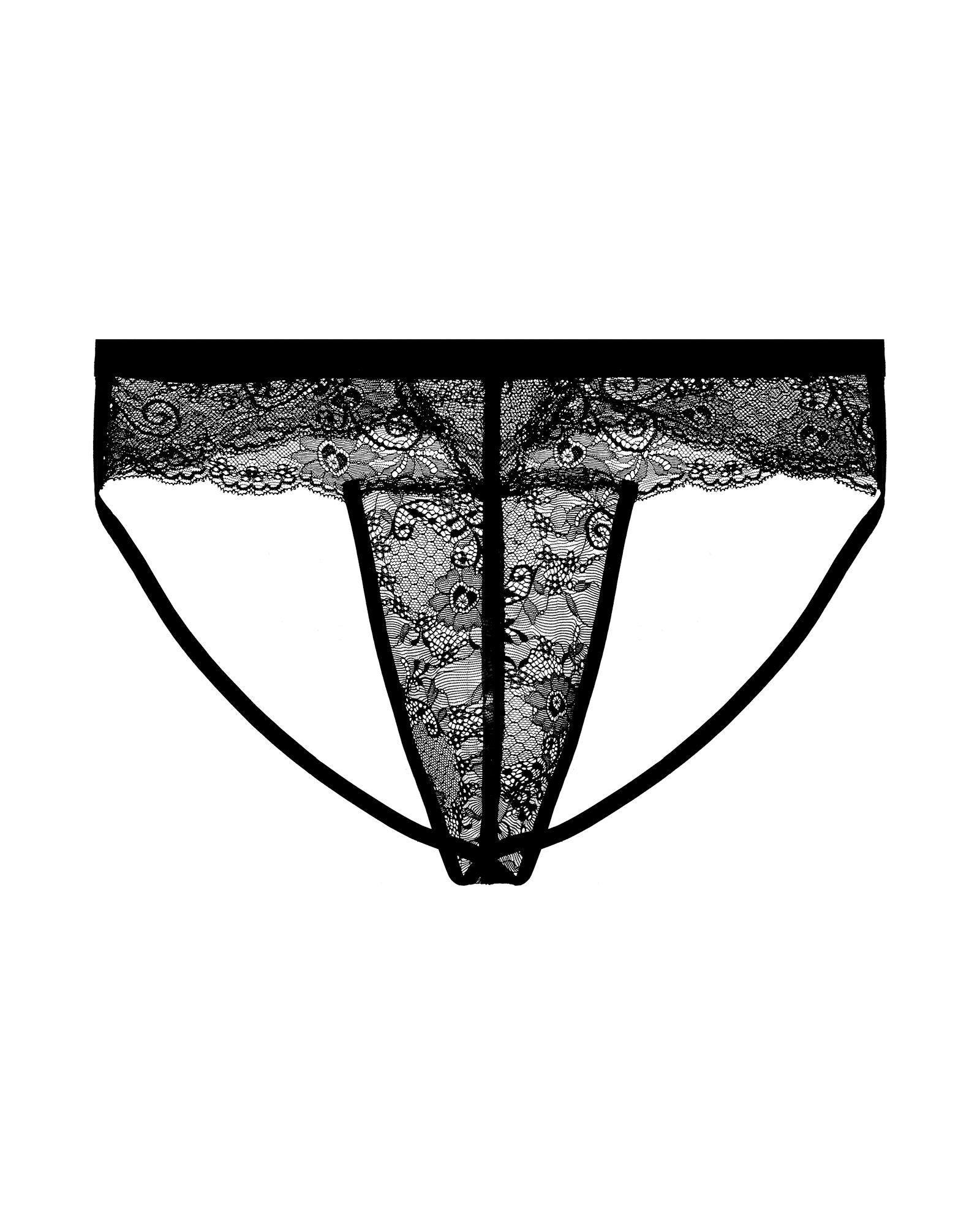 Journelle Sapna Mens Jock Strap Thong in black