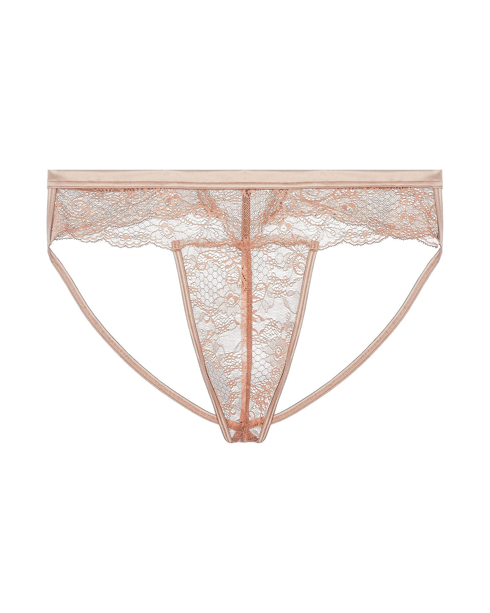 Journelle Sapna Mens Jock Strap Thong in beige