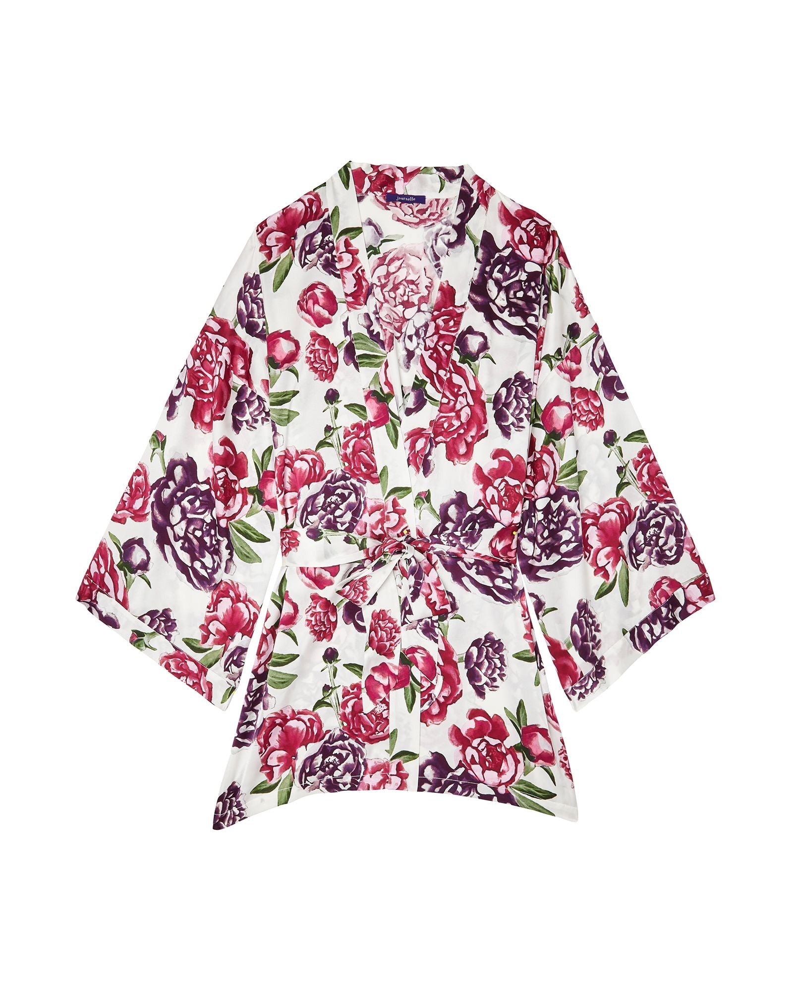 Journelle Celine Printed Classic Robe in pink