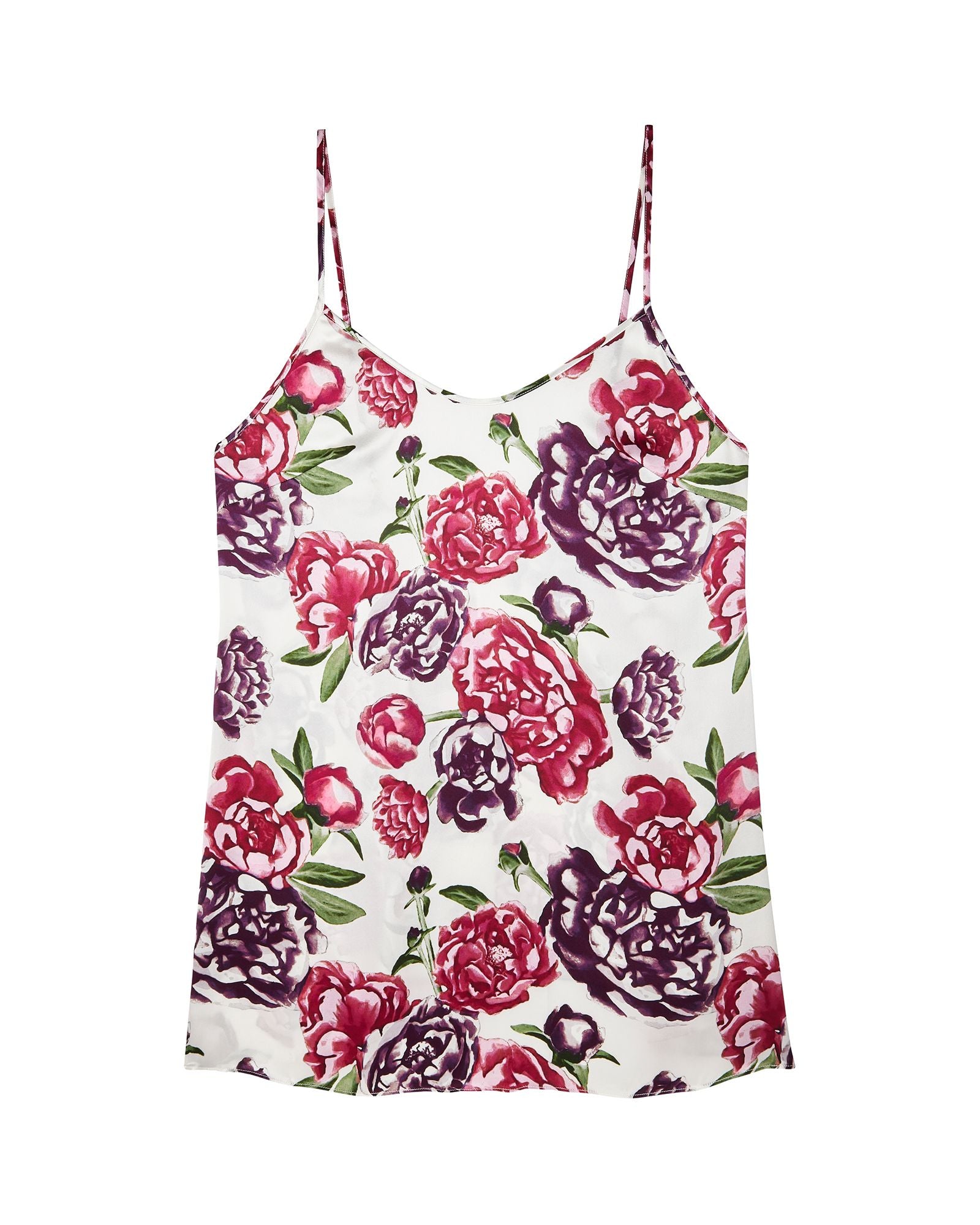Journelle Celine Printed Low Back Slip in pink