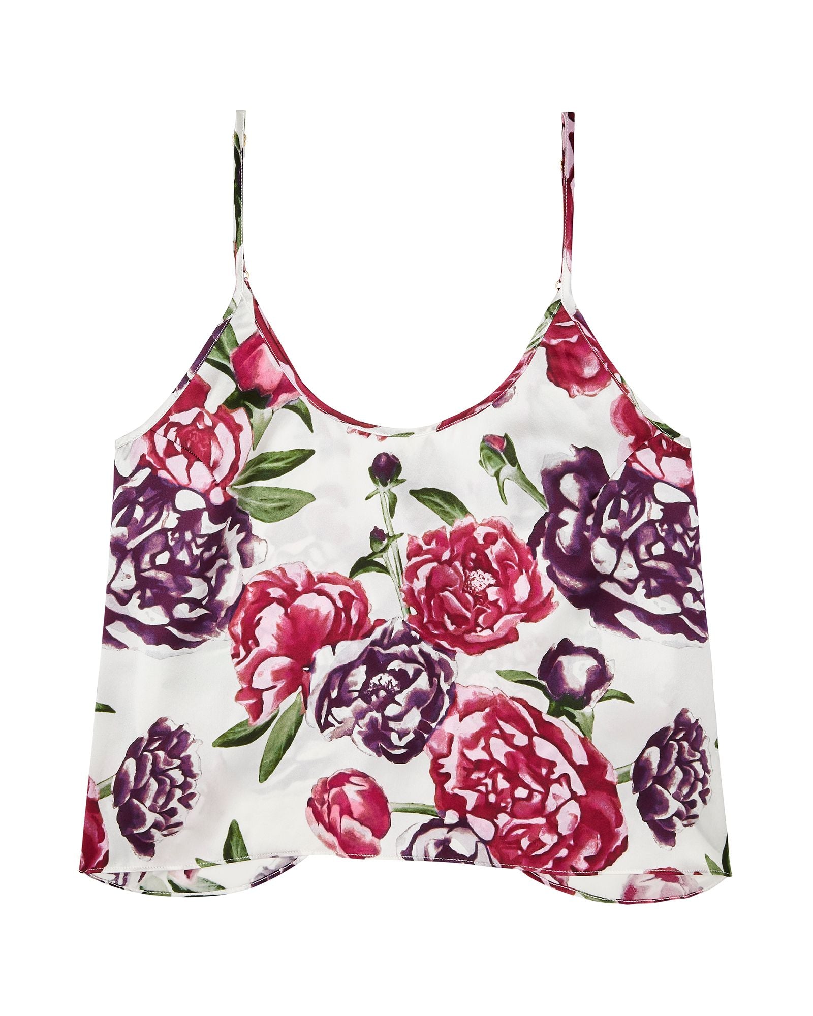 Journelle Celine Printed Open Back Cami in pink