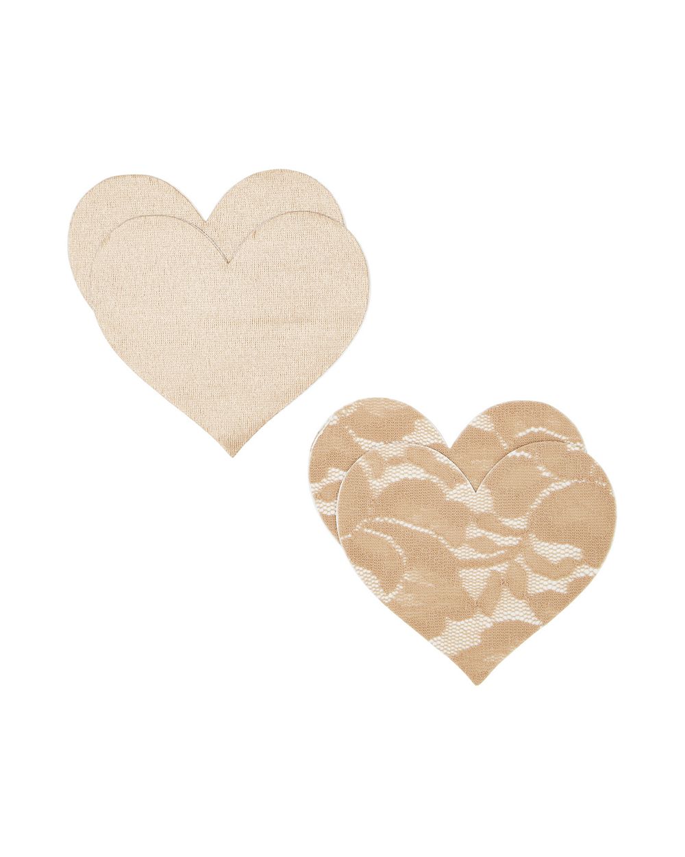 Nippies Bristols Six Heart Nipple Covers in beige