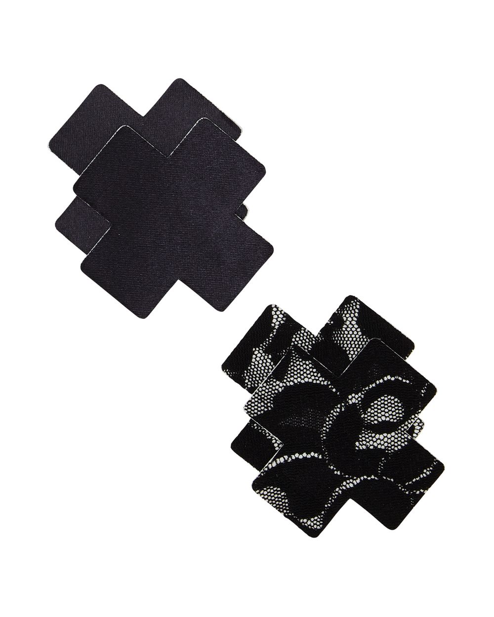 Nippies Bristols Six Cross Nipple Covers in black