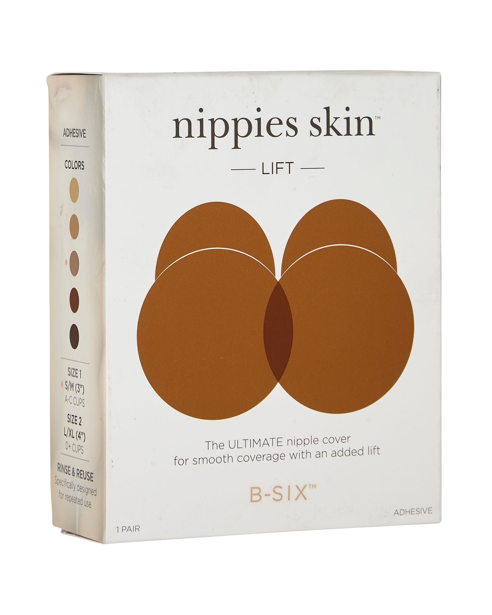 Nippies Bristols Six Lifting Nipple Covers in brown