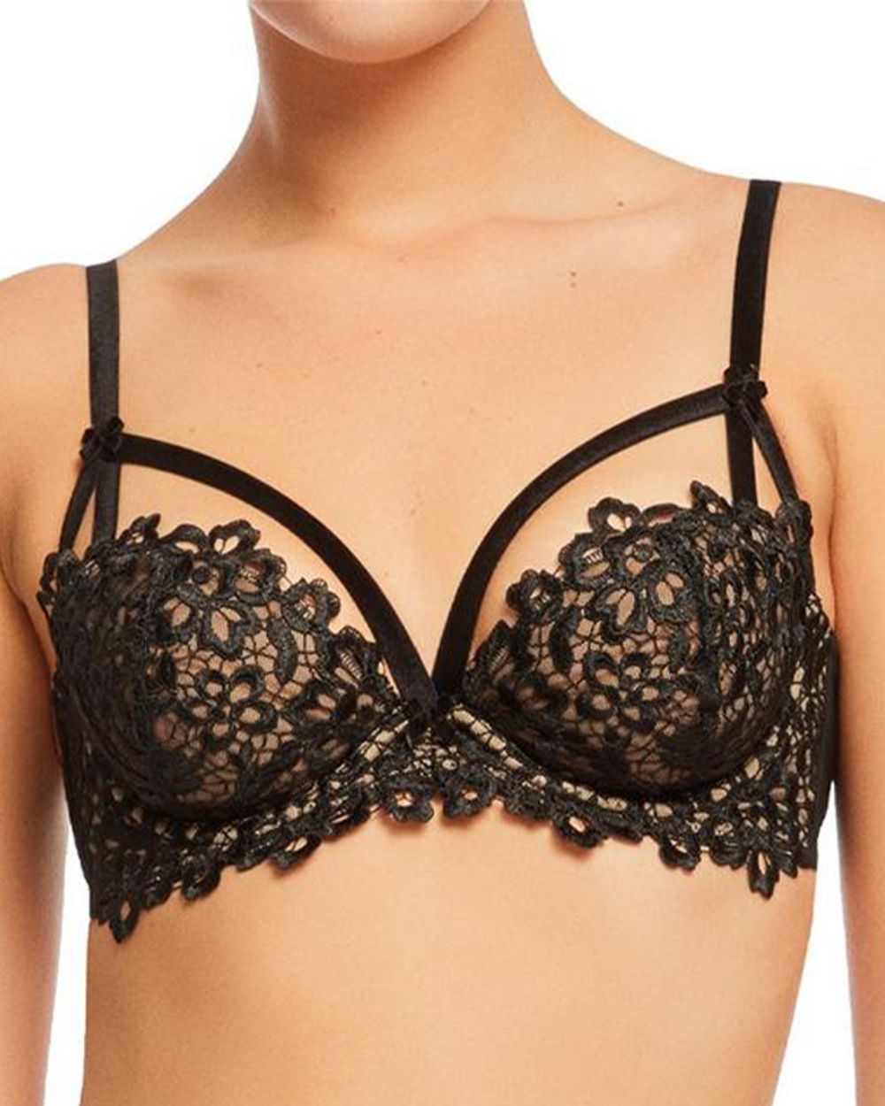 Dita Von Teese Dahlia Balconette Bra in black