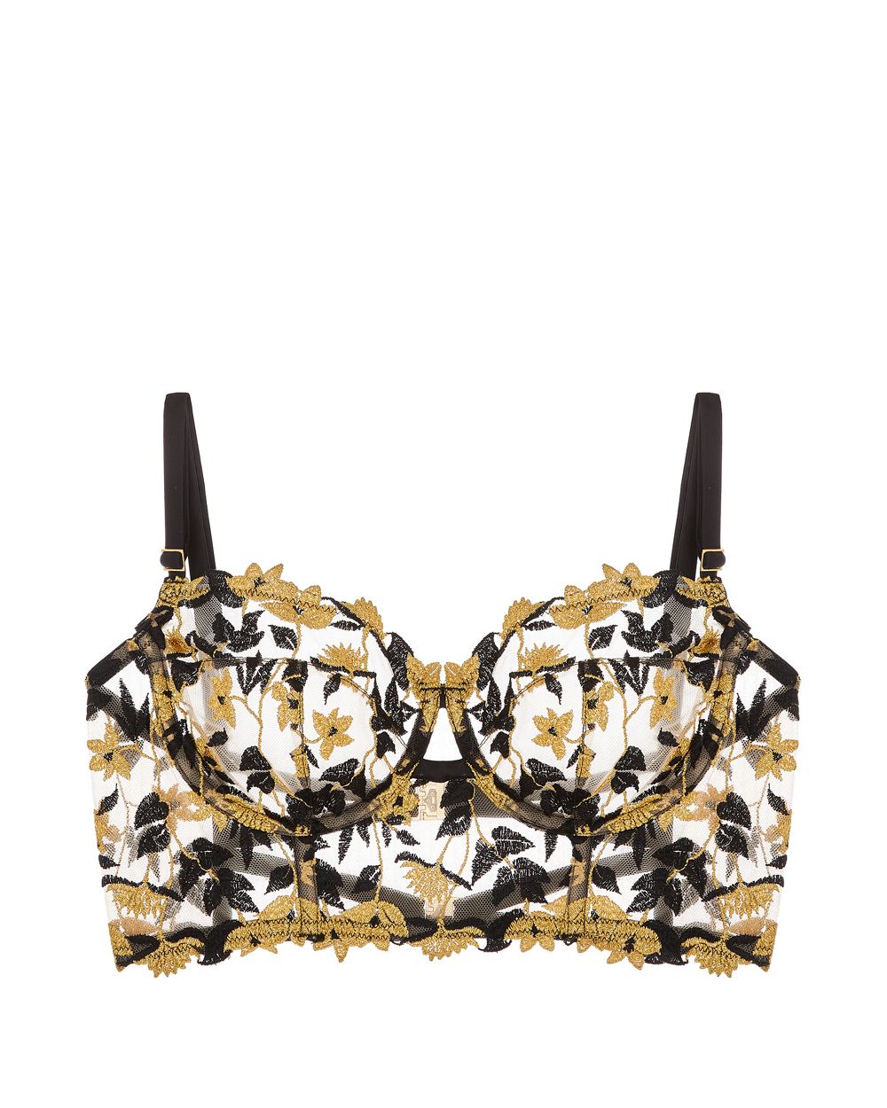 Studio Pia Soraya Longline Bra in black