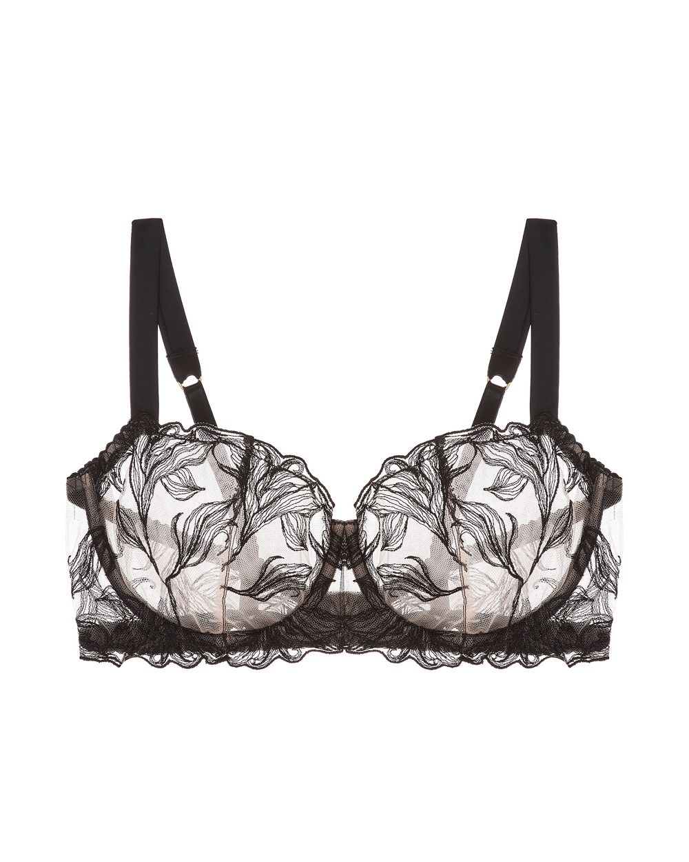 Fleur of England Audrey Balcony Bra in black