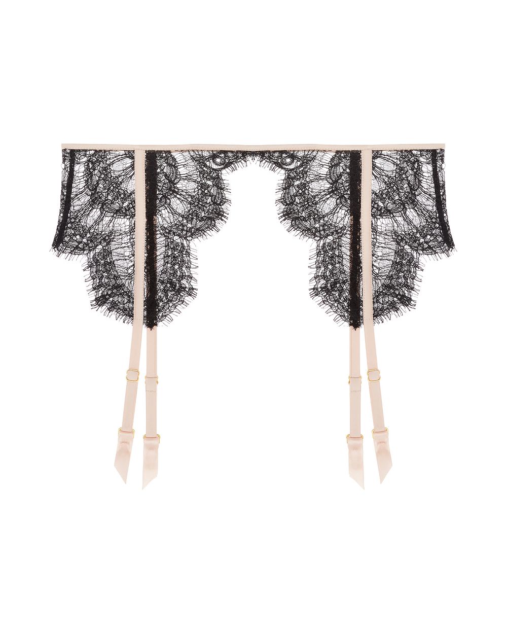 Kiki de Montparnasse Art Deco Garter Belt in black