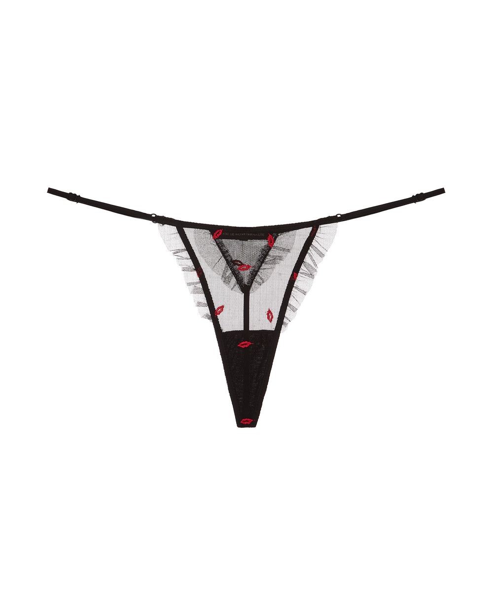 Kiki de Montparnasse Bisou G String in black