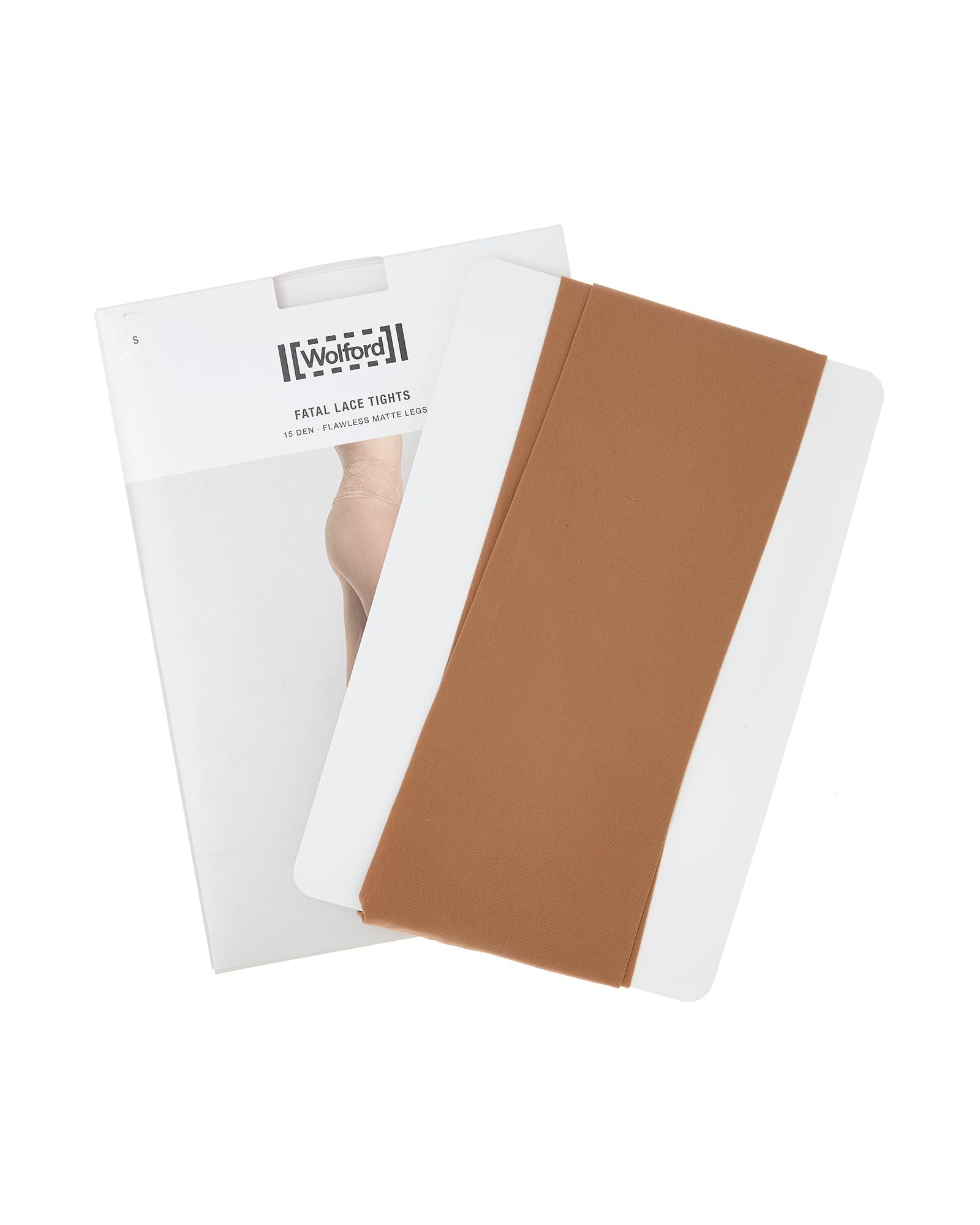 Wolford Fatal Lace Tights in beige