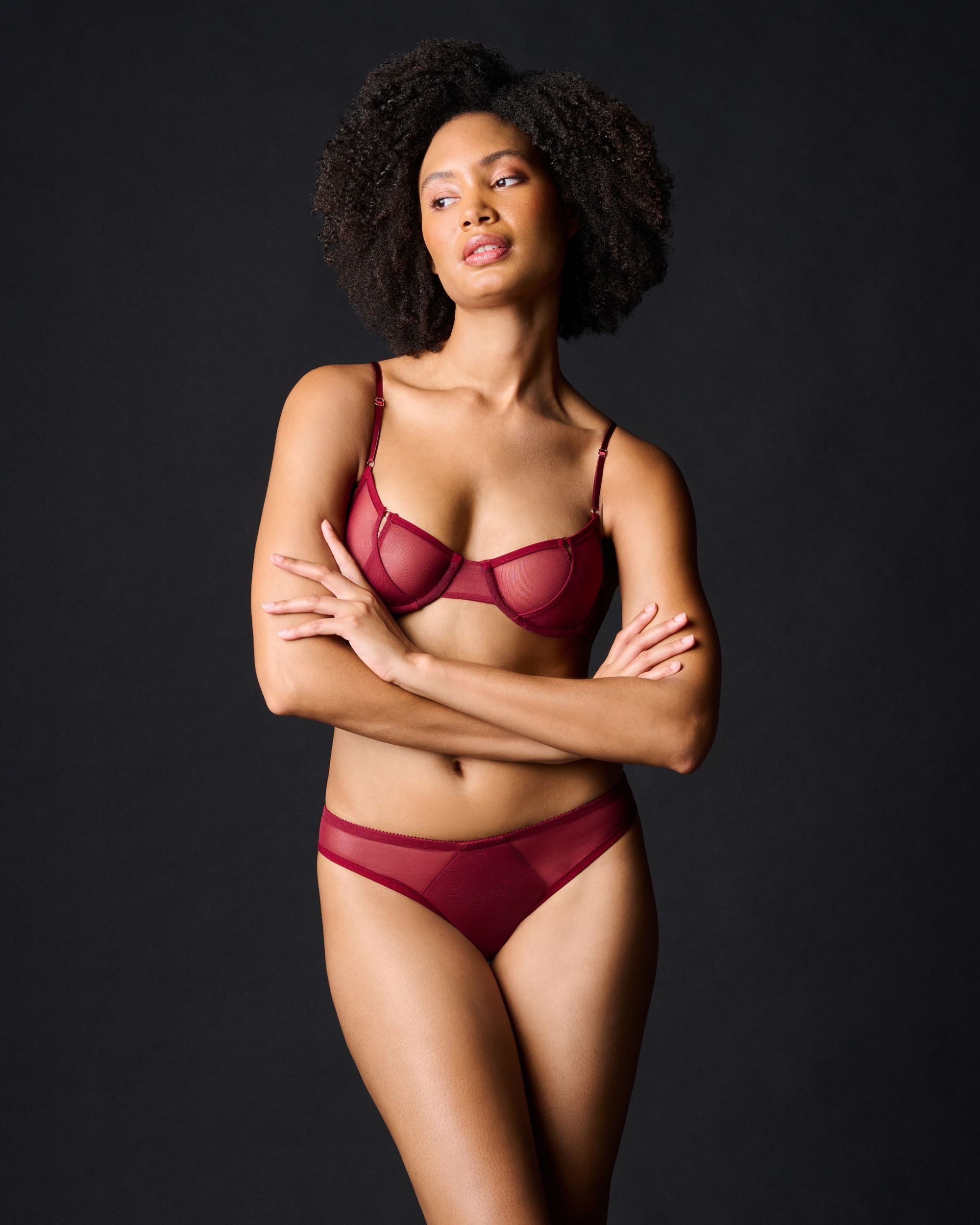 Only Hearts Whisper Coucou Underwire Bra in red