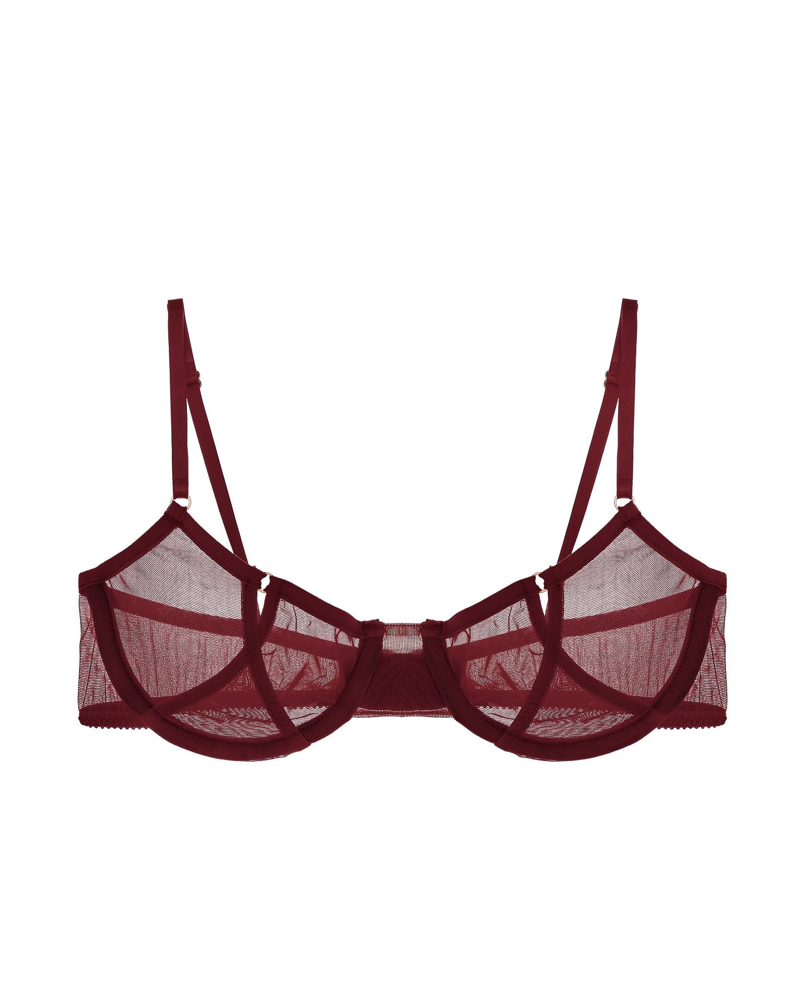 Only Hearts Whisper Coucou Underwire Bra in red