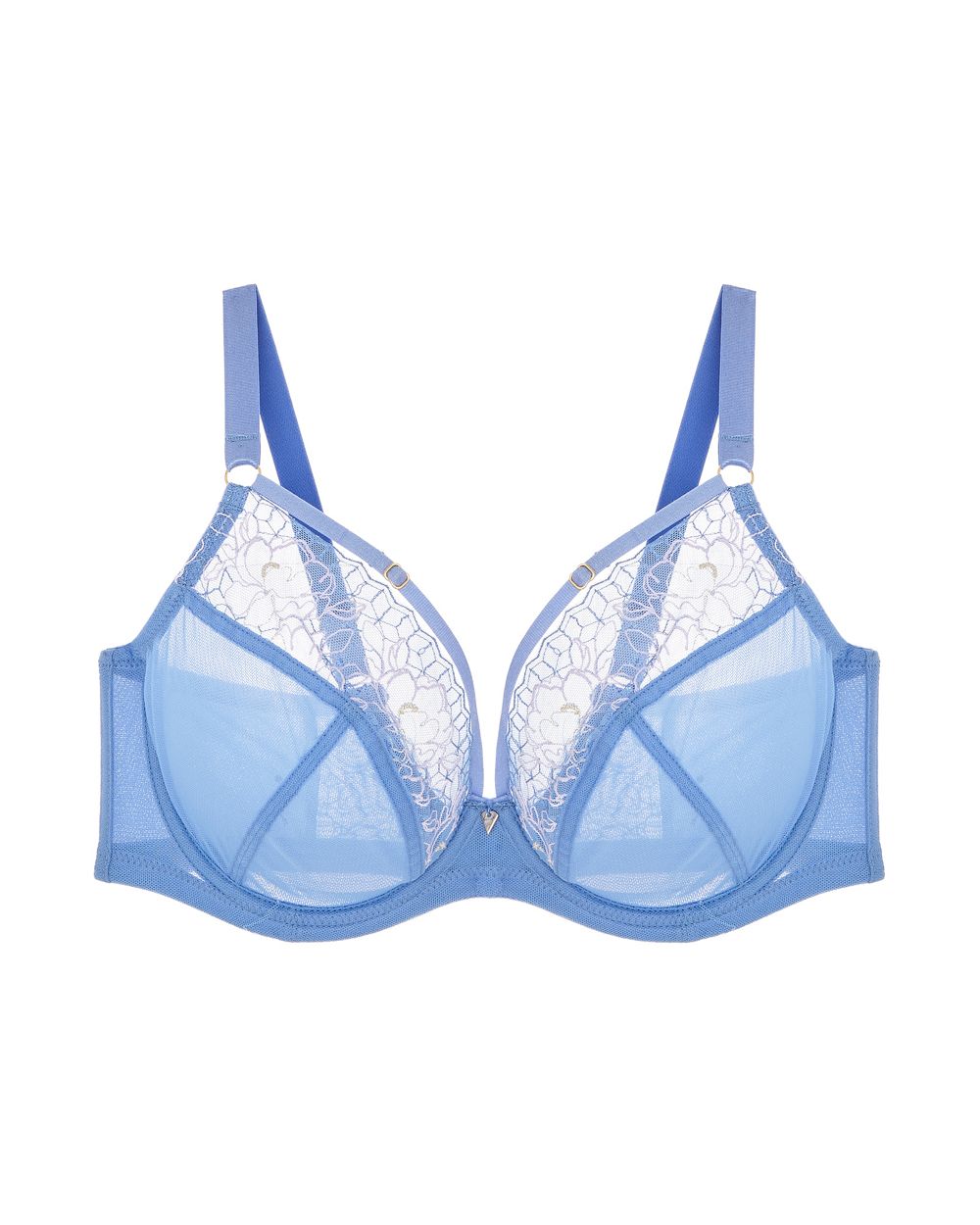 Cleo Valentina Luxe Plunge Bra in blue