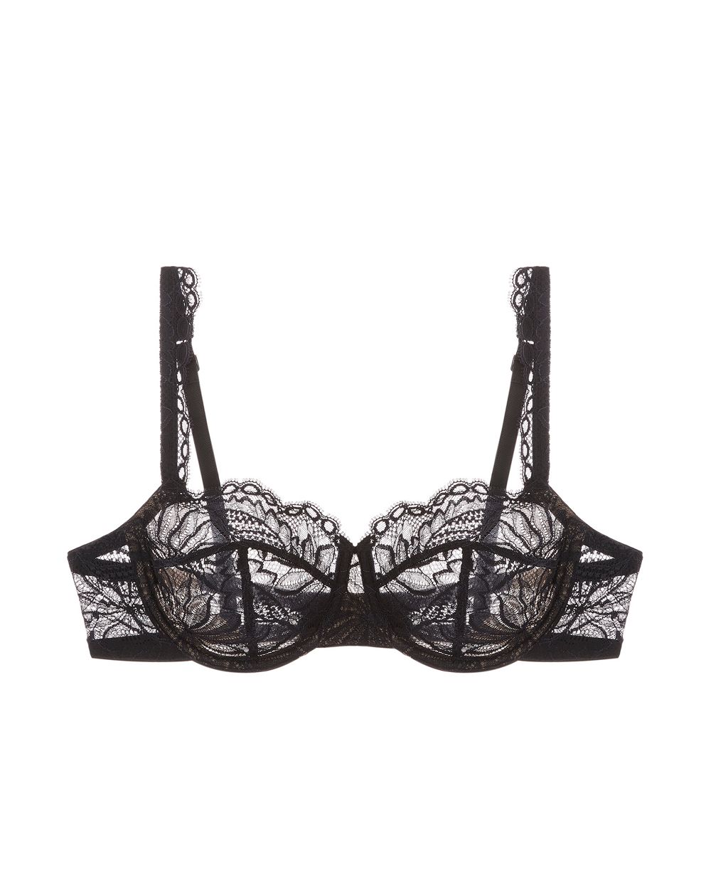 Simone Perele Exotica Half Cup Bra in black