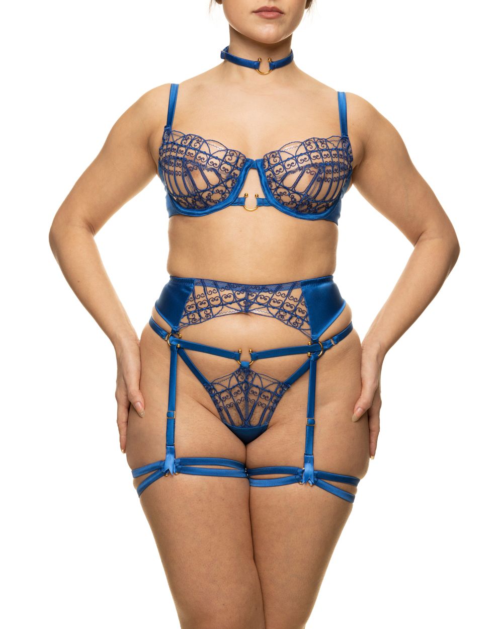 Studio Pia Anisa Strap Thong in blue