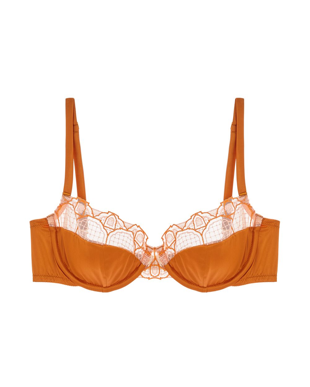 Studio Pia Nora Balconette Bra in Orange On Sale | Journelle
