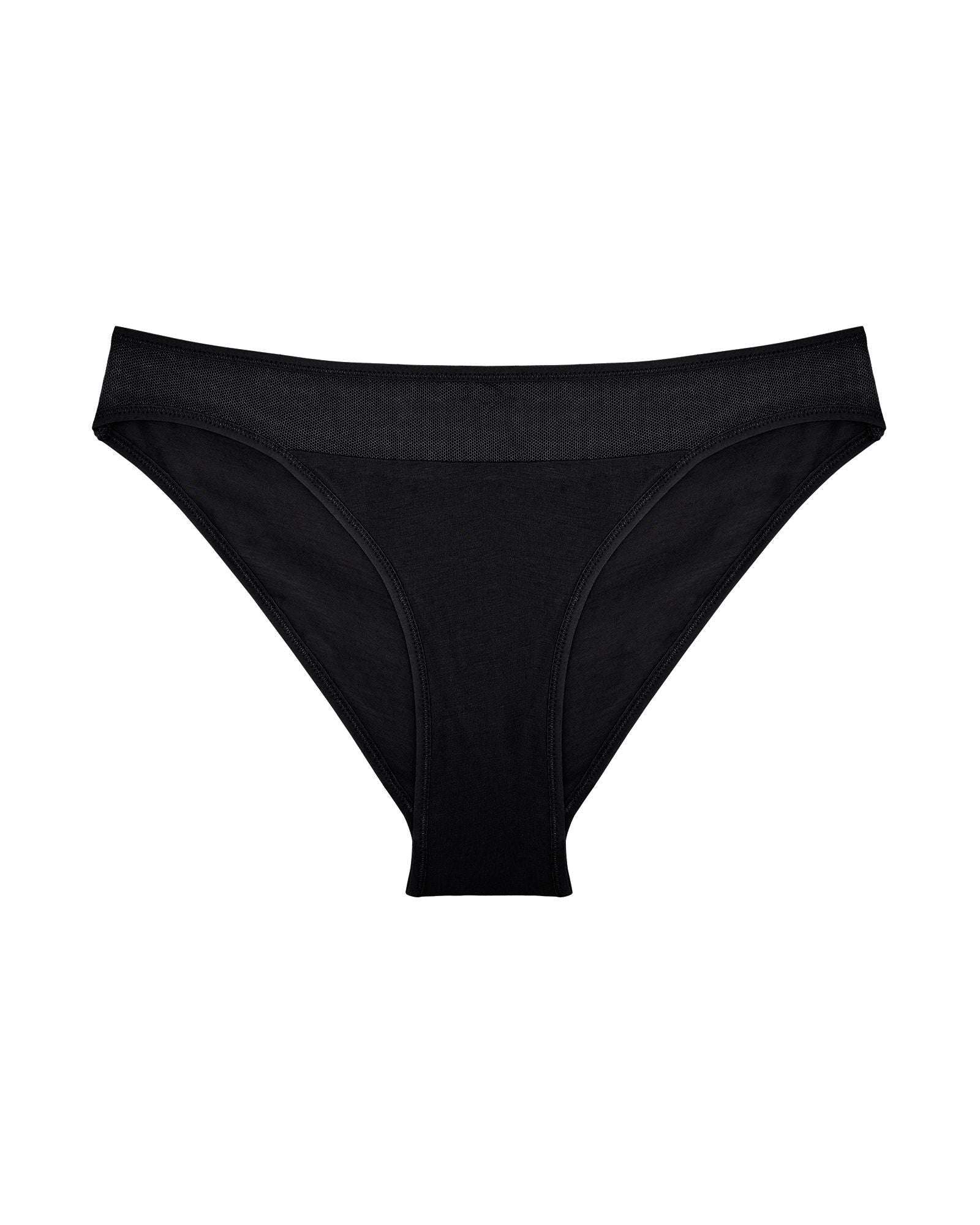 Skin Onyx Cotton Tulle Bikini in black