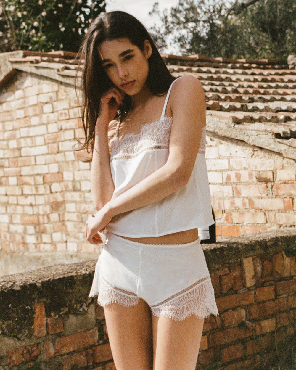 Skin Makenna Cami in white