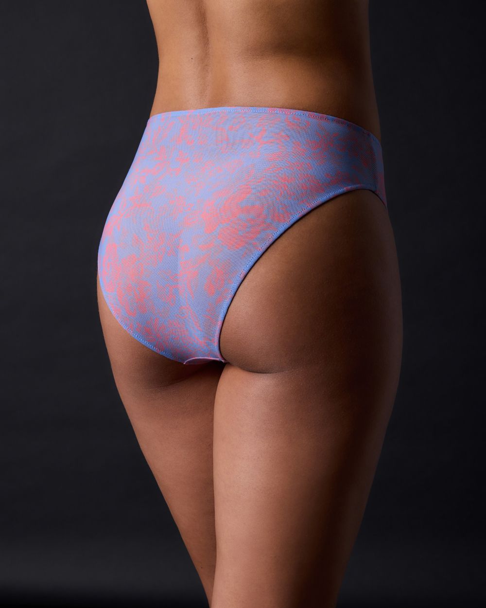 Only Hearts Tangerine Dreams High Cut Brief in blue