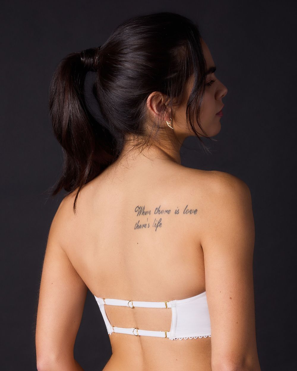 Free People Intimately FP Lots of Love Underwire Cropped Corset in white