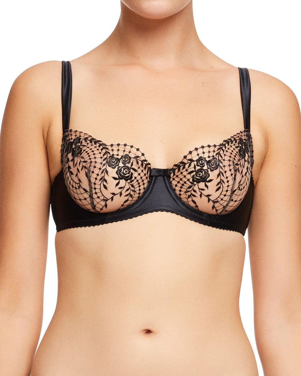Dita Von Teese Julie's Roses Underwire Bra in black